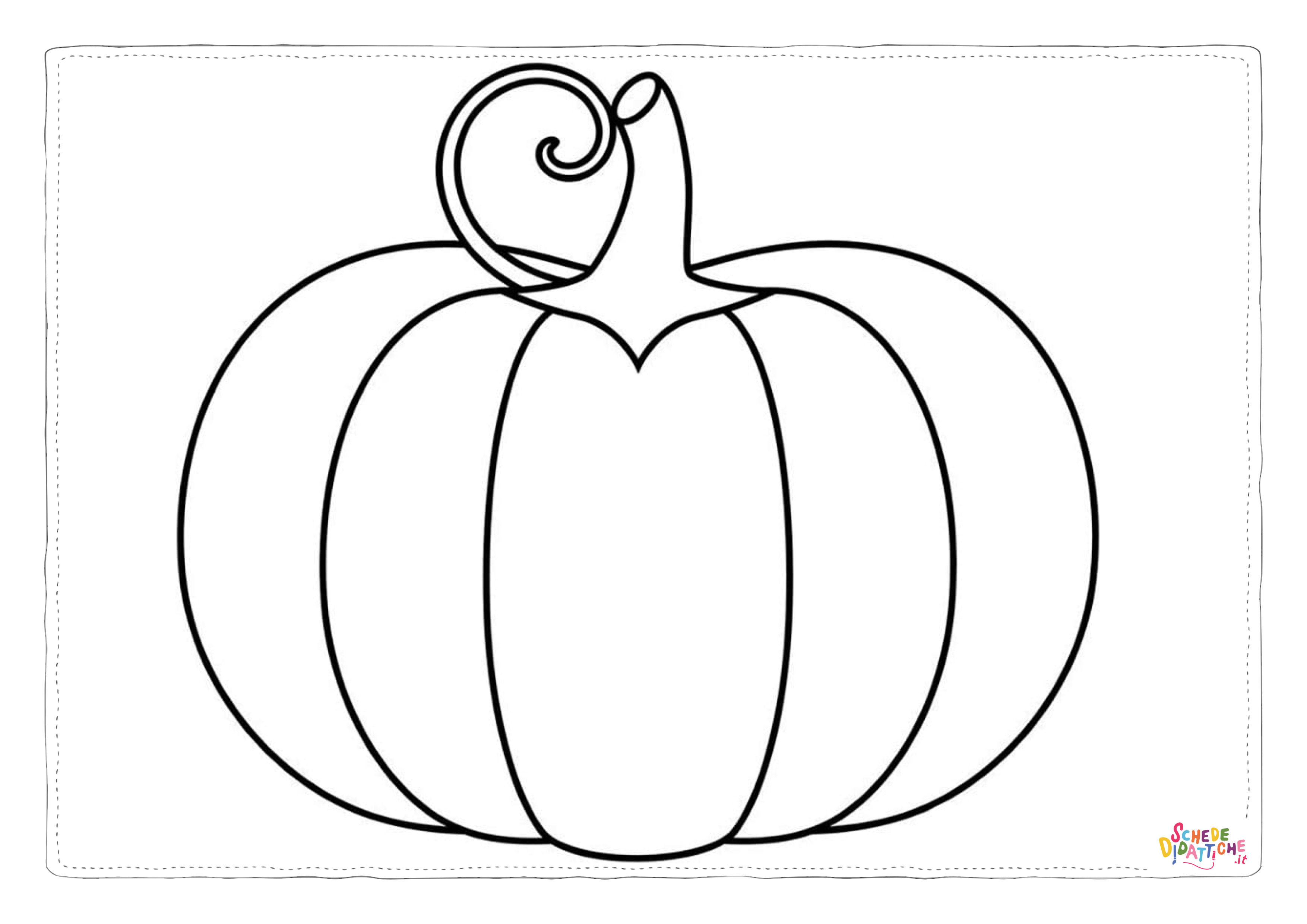 Disegno "Disegno di zucca da stampare e colorare 24" Disegno di zucca da stampare e colorare 24