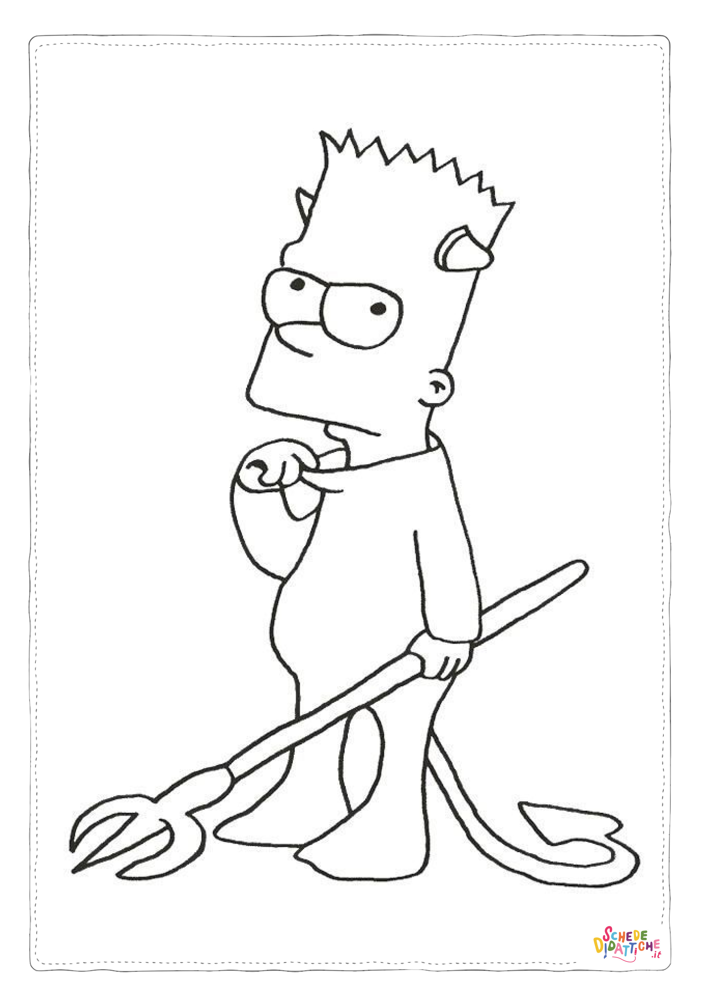 Disegno "Disegno di I Simpson da stampare e colorare 78" Disegno di I Simpson da stampare e colorare 78