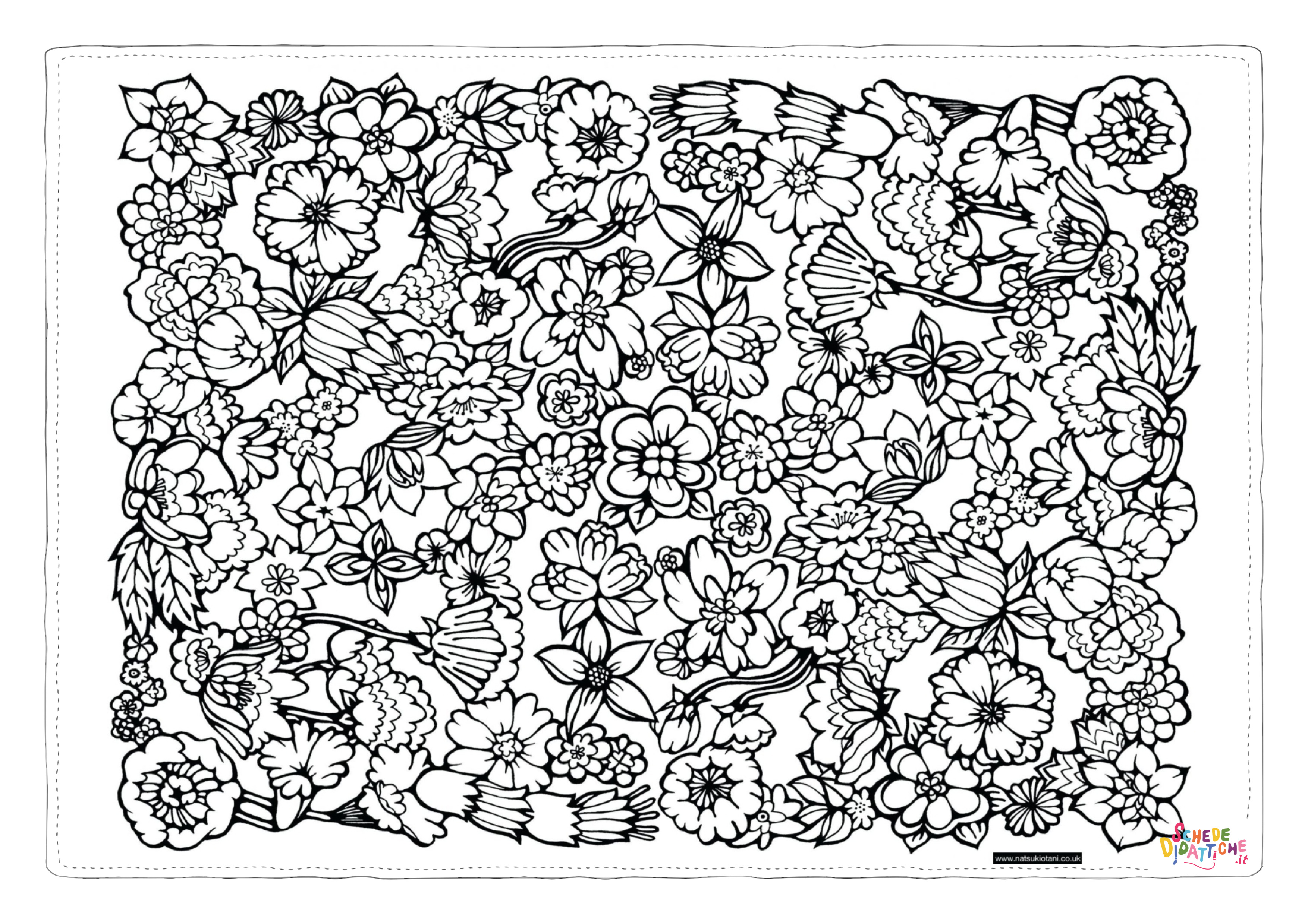Disegno di mandala da stampare e colorare 658