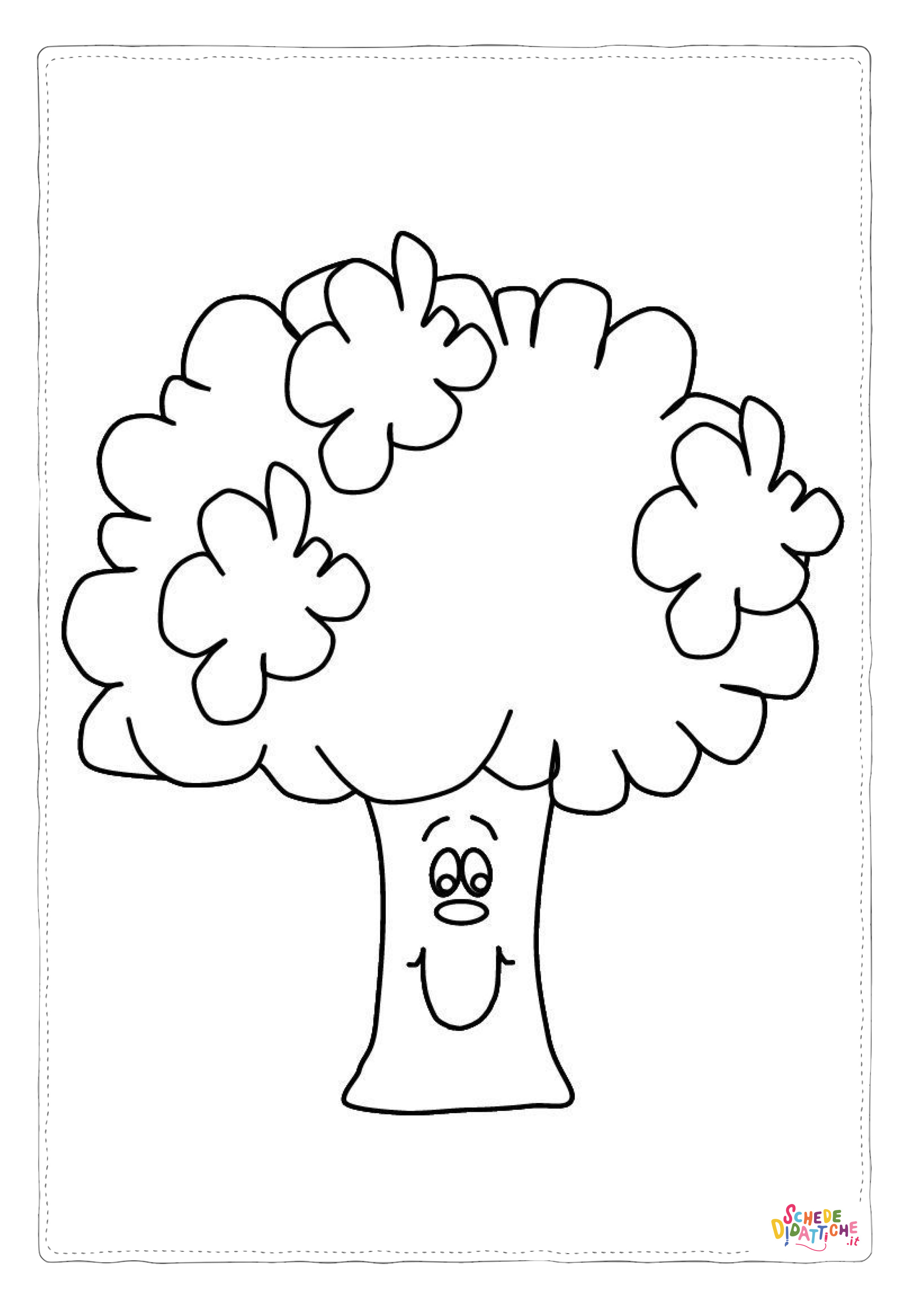 Disegno di albero da stampare e colorare 116
