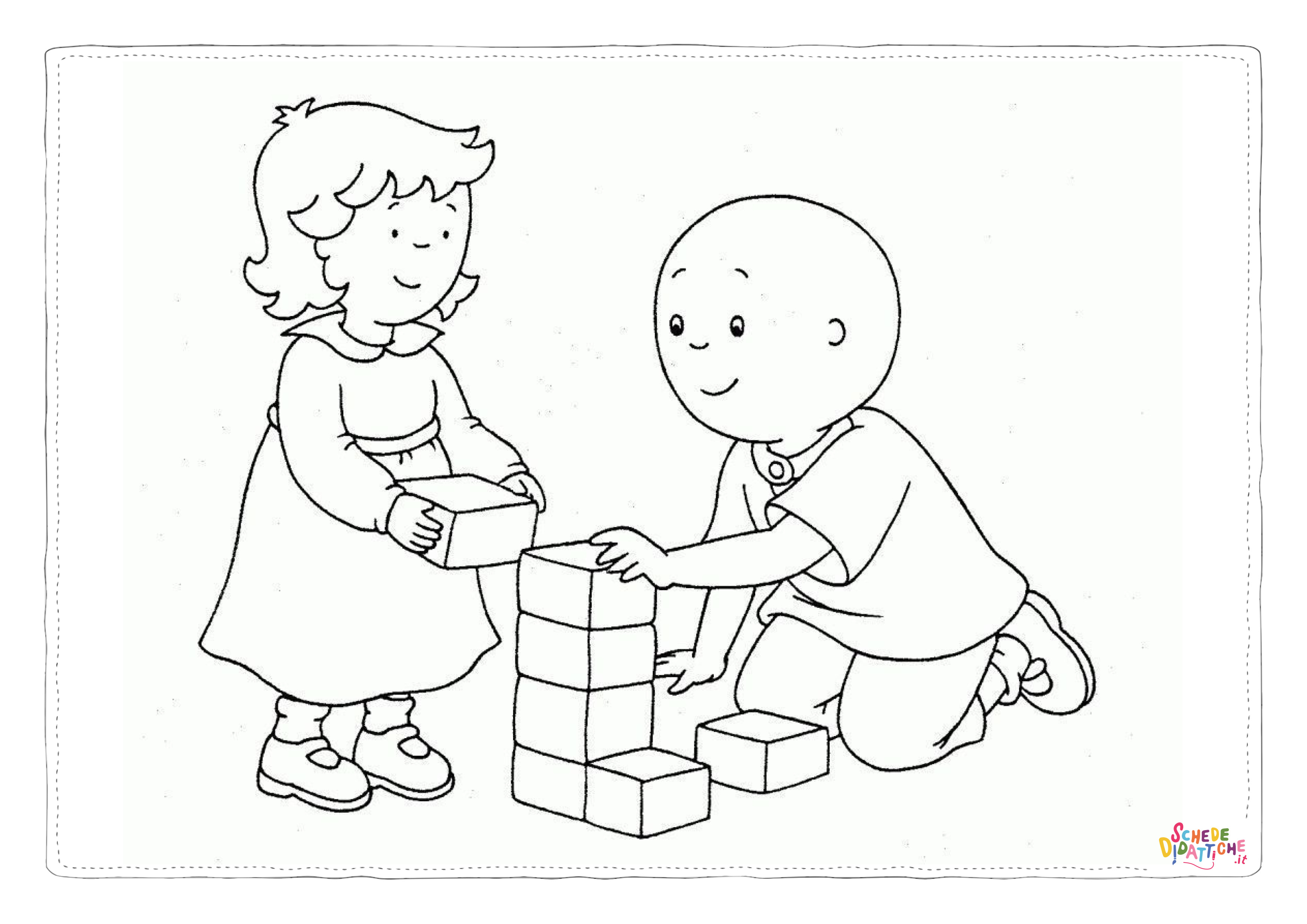 Disegno "Disegno di bambino da stampare e colorare 154" Disegno di bambino da stampare e colorare 154