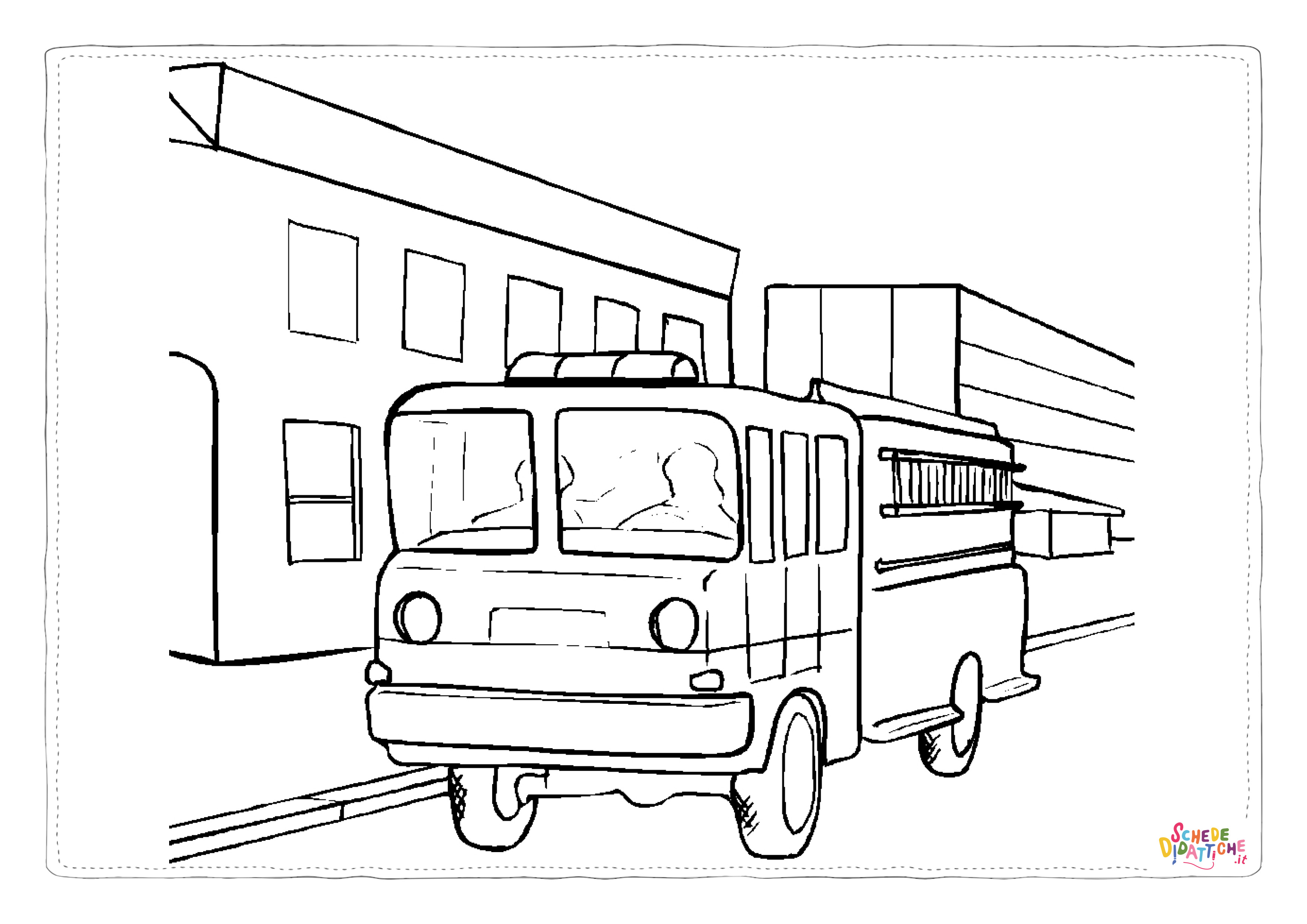 Disegno "Disegno di autobus da stampare e colorare 16" Disegno di autobus da stampare e colorare 16