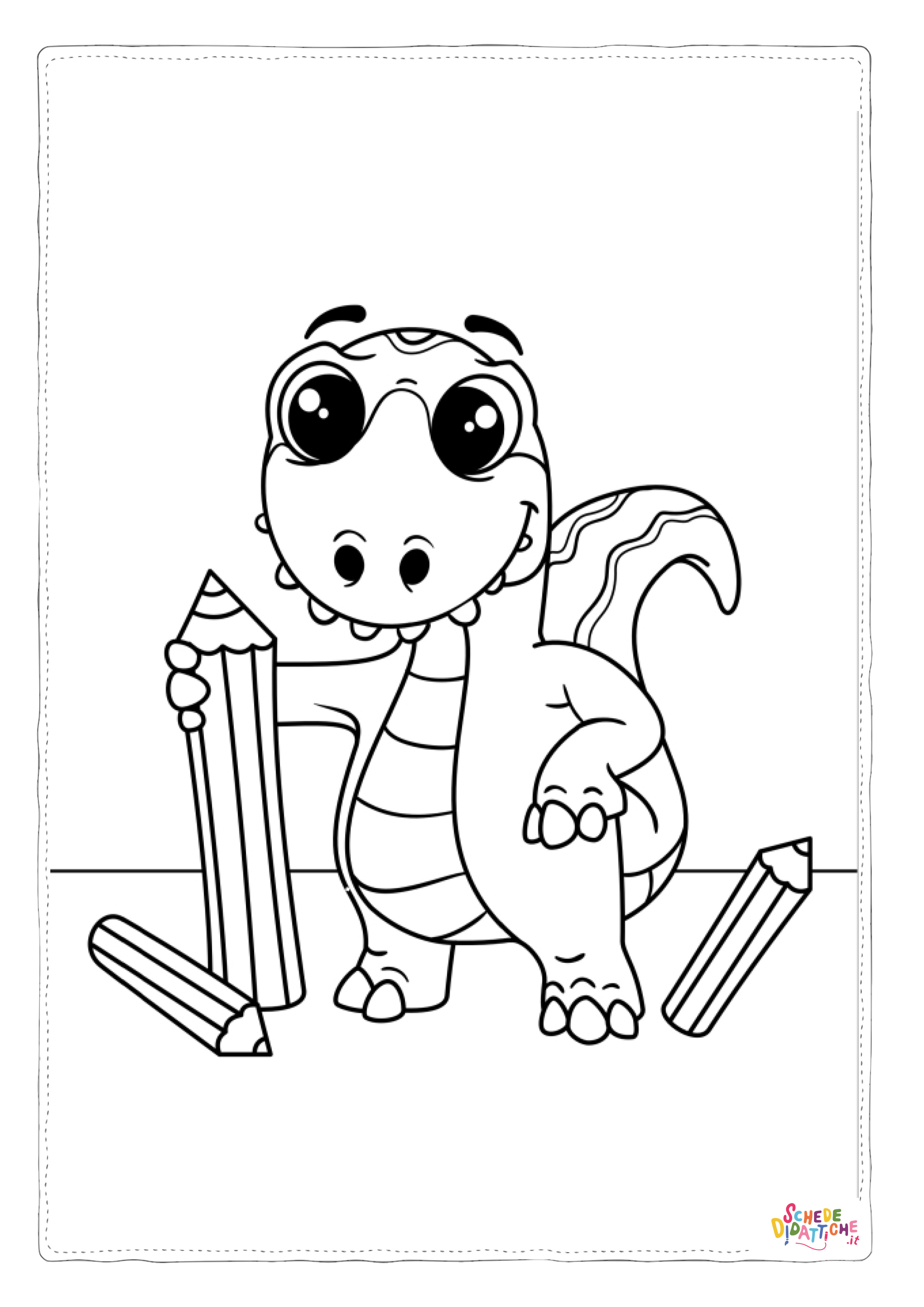 Disegno "Disegno di Dino da stampare e colorare" Disegno di Dino da stampare e colorare