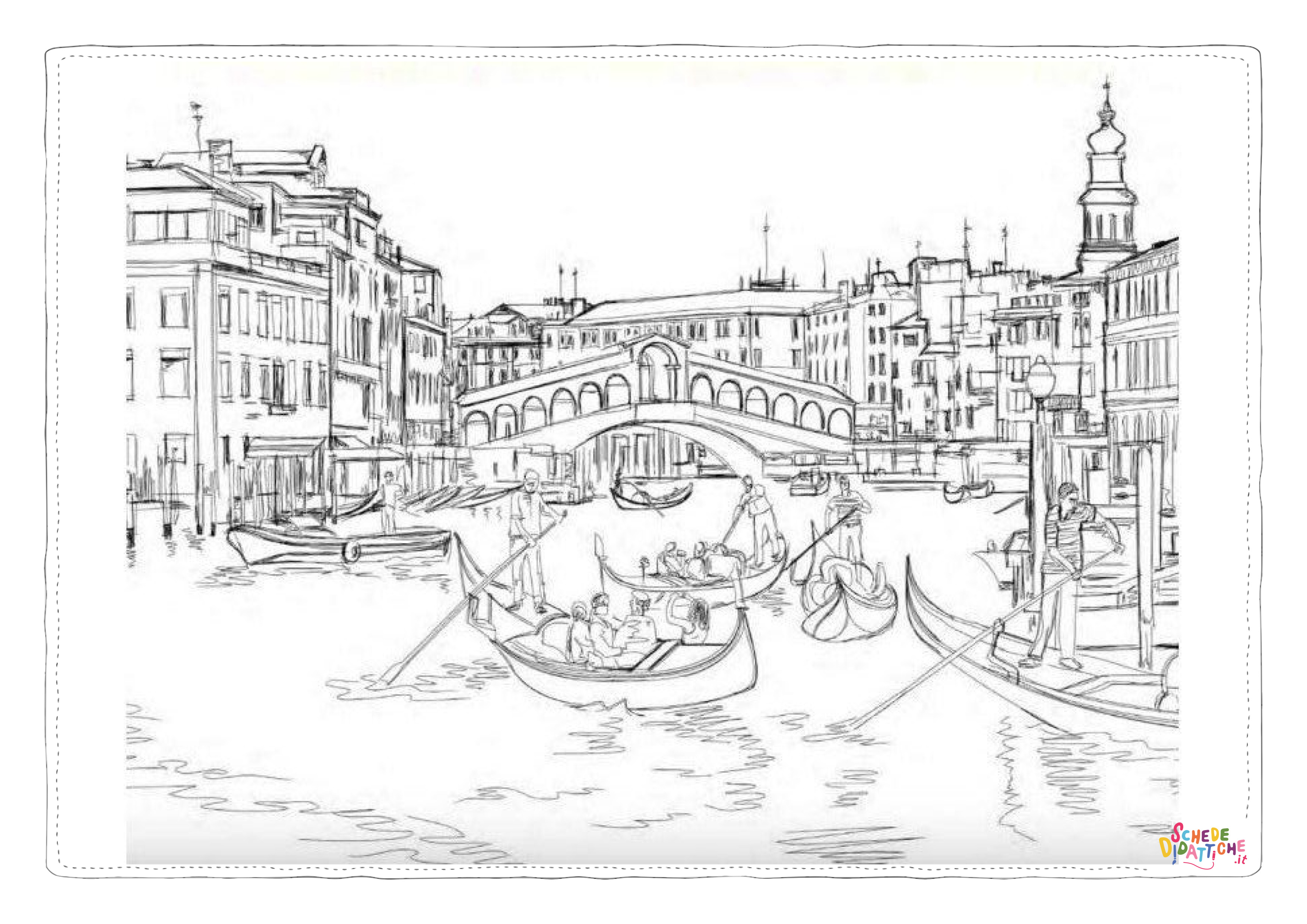Disegno "Disegno di monumento famoso da stampare e colorare 60" Disegno di monumento famoso da stampare e colorare 60