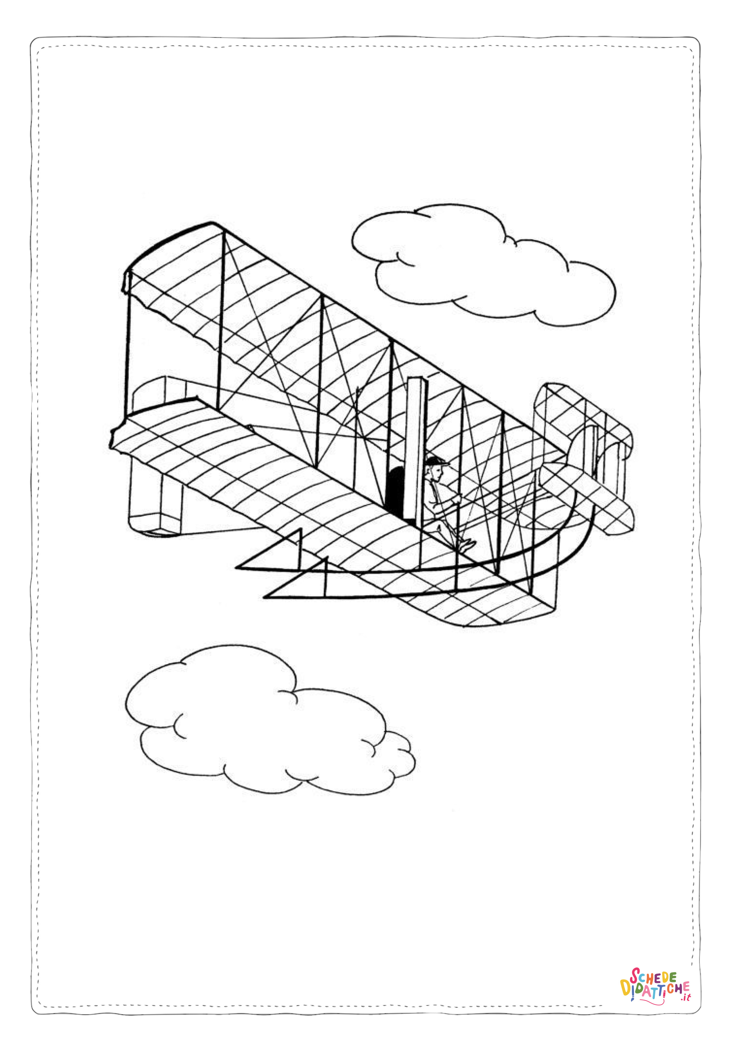 Disegno "Disegno di aereo militare da stampare e colorare 2" Disegno di aereo militare da stampare e colorare 2