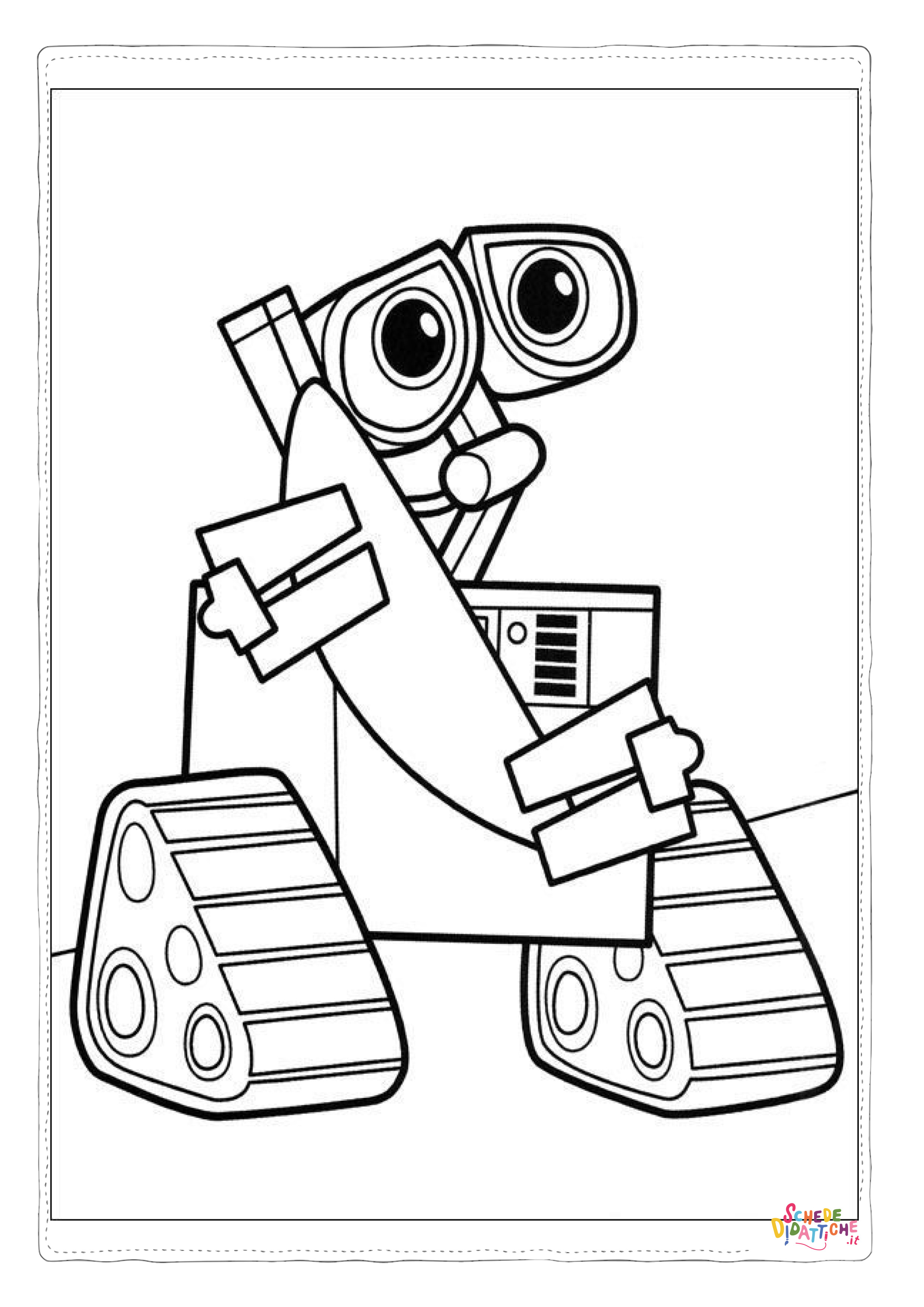 Disegno "Disegno di Wall-E da stampare e colorare 38" Disegno di Wall-E da stampare e colorare 38