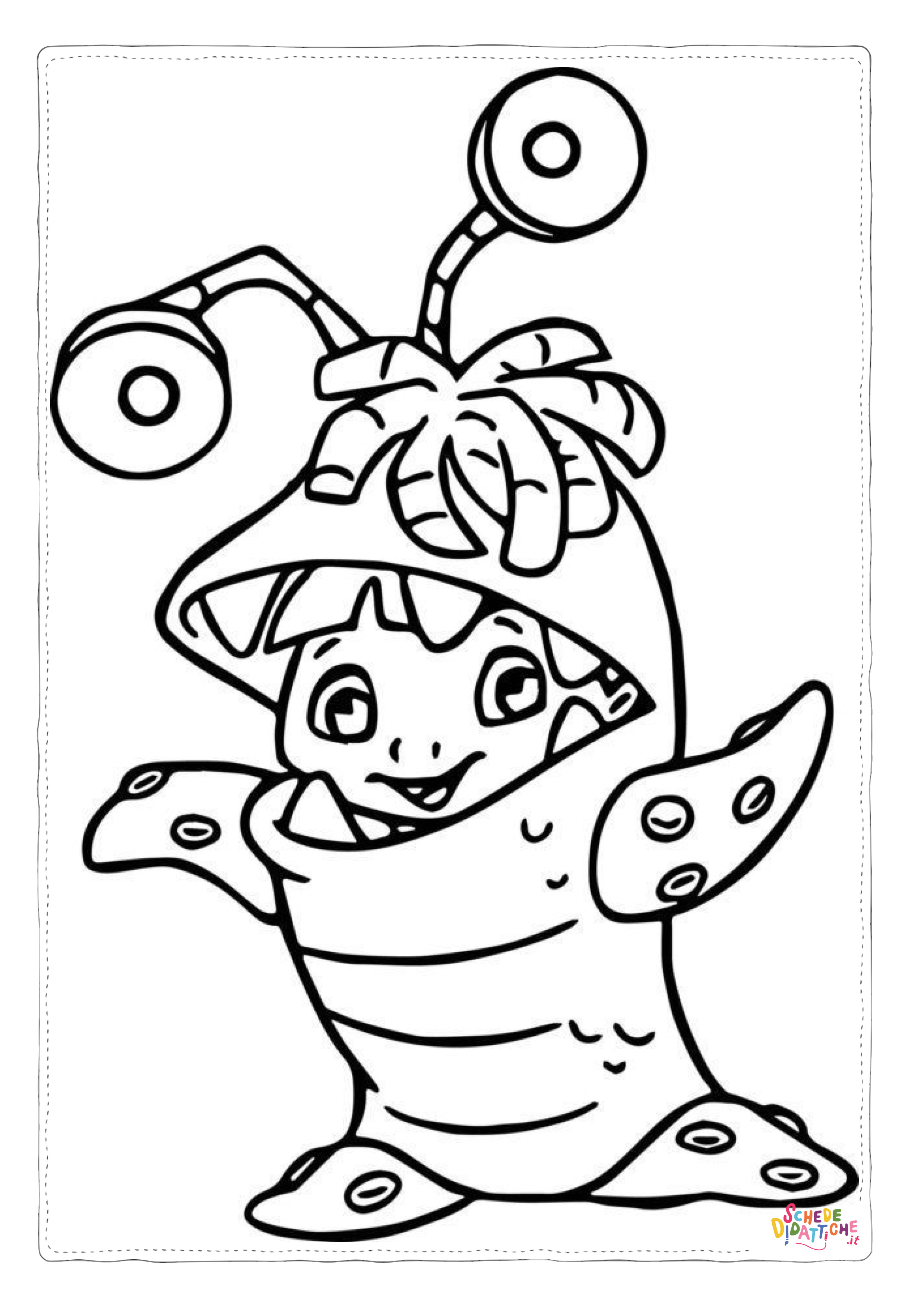 Disegno "Disegno di alieno da stampare e colorare 33" Disegno di alieno da stampare e colorare 33