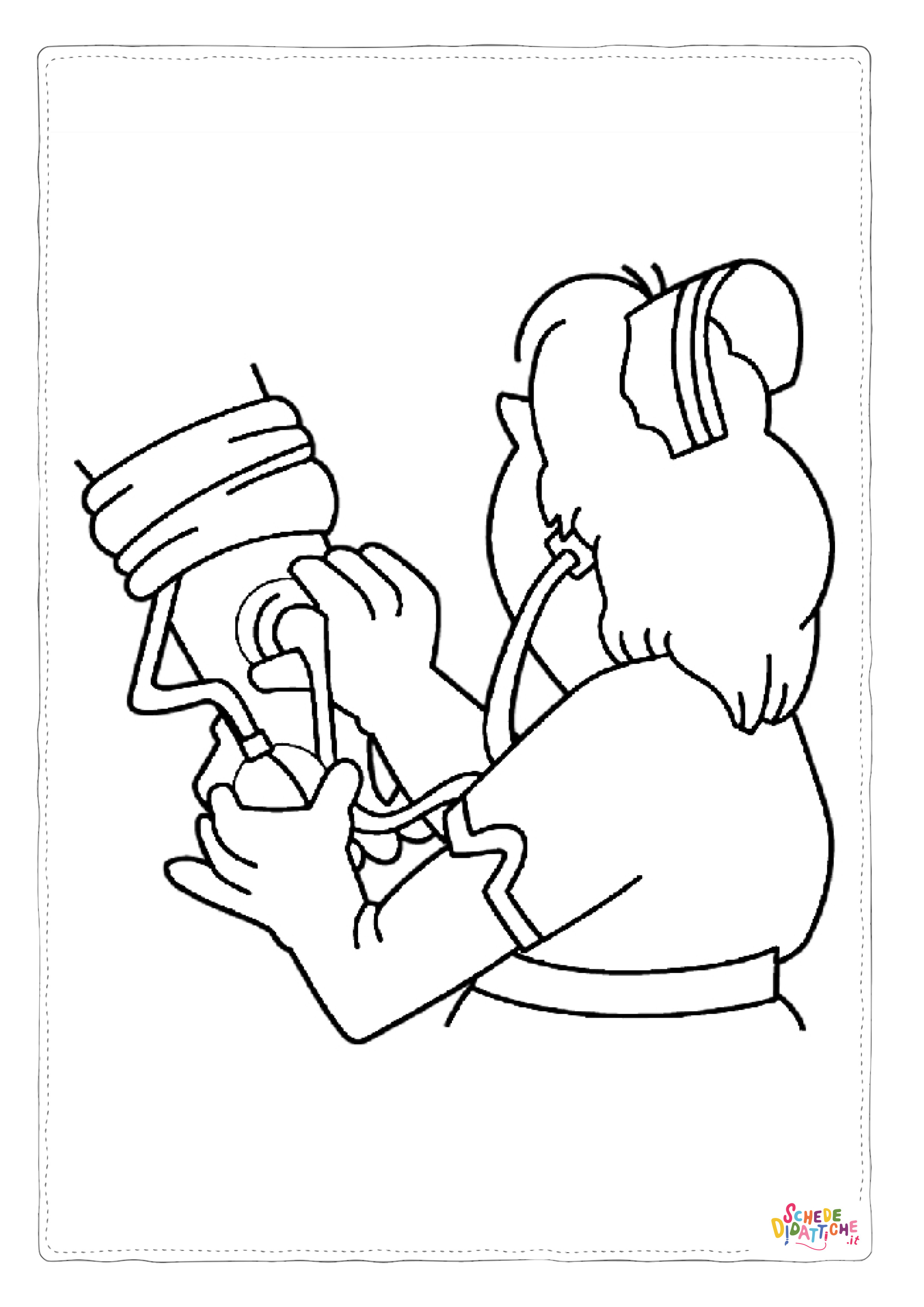 Disegno di infermiere da stampare e colorare 8