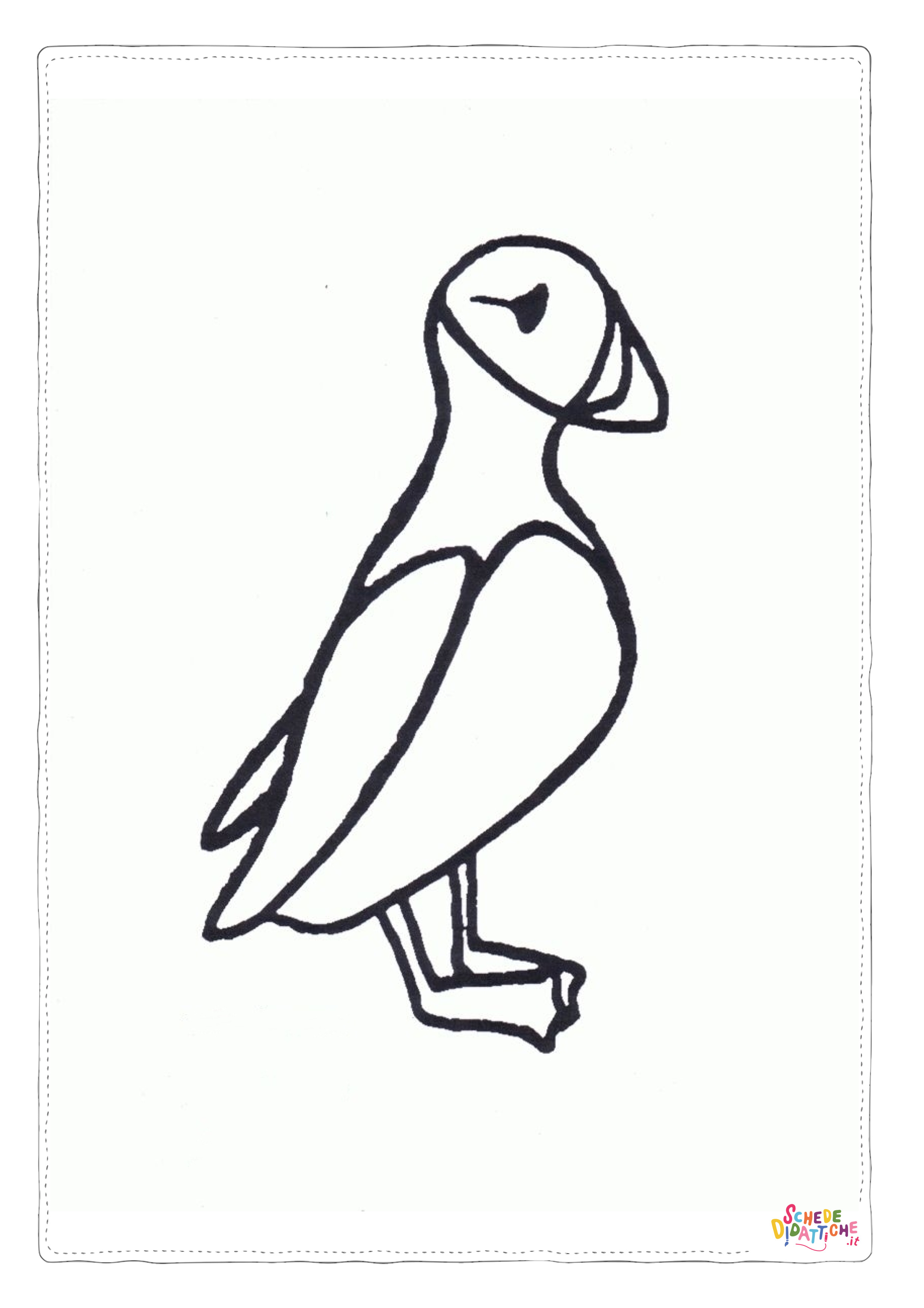 Disegno "Disegno di passero da stampare e colorare 24" Disegno di passero da stampare e colorare 24