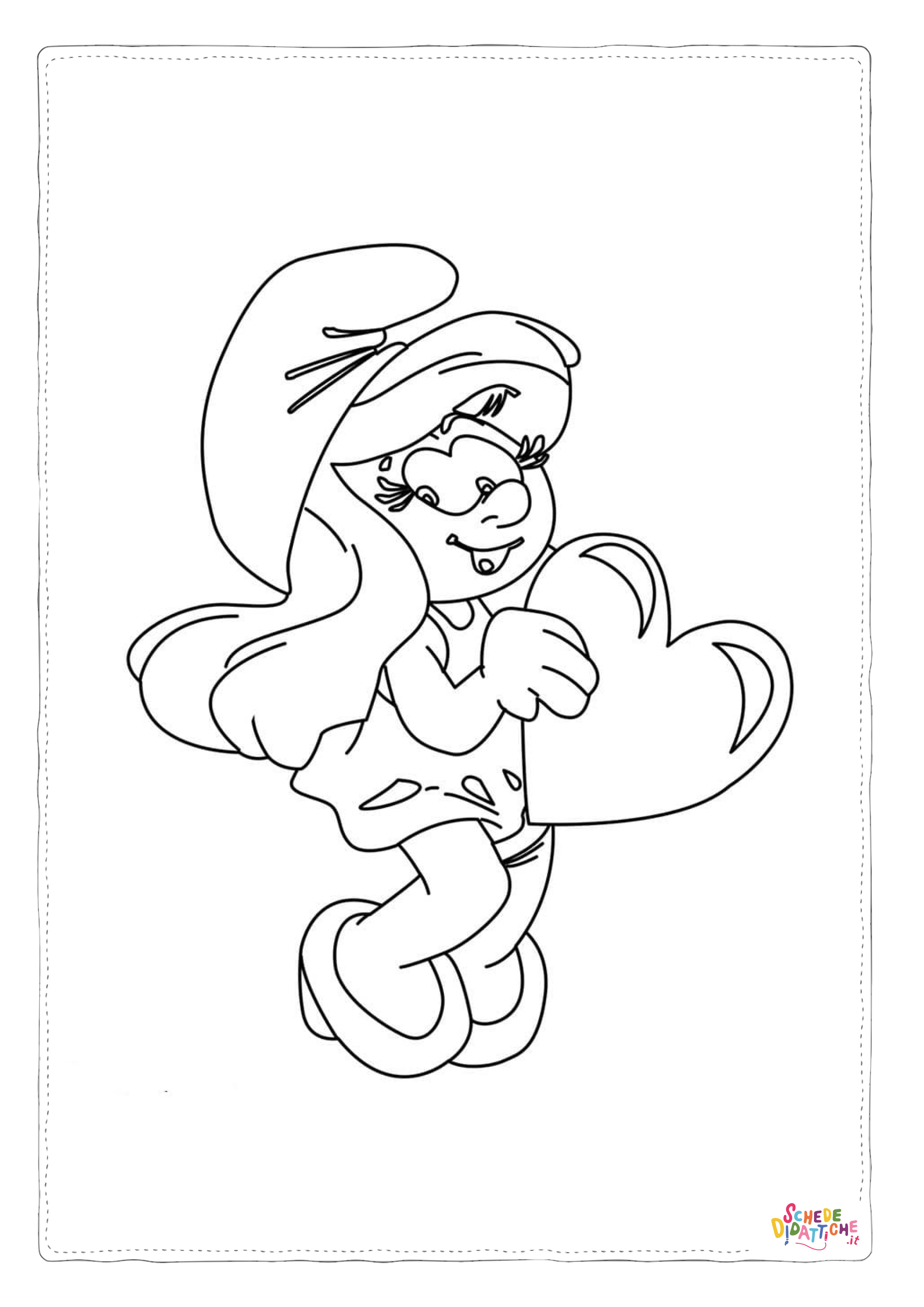 Disegno di Puffi da stampare e colorare 141