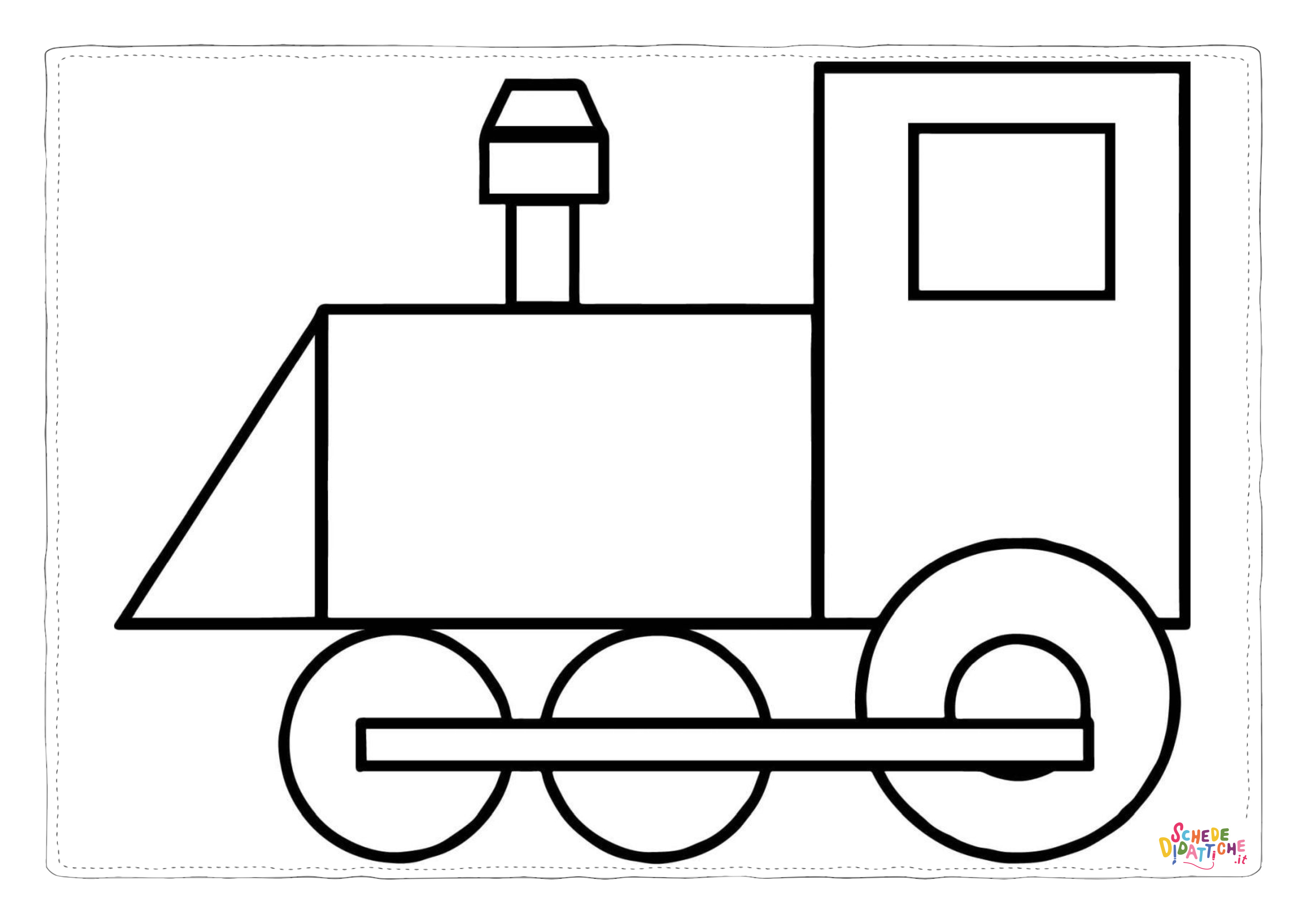 Disegno "Disegno di treno da stampare e colorare 22" Disegno di treno da stampare e colorare 22