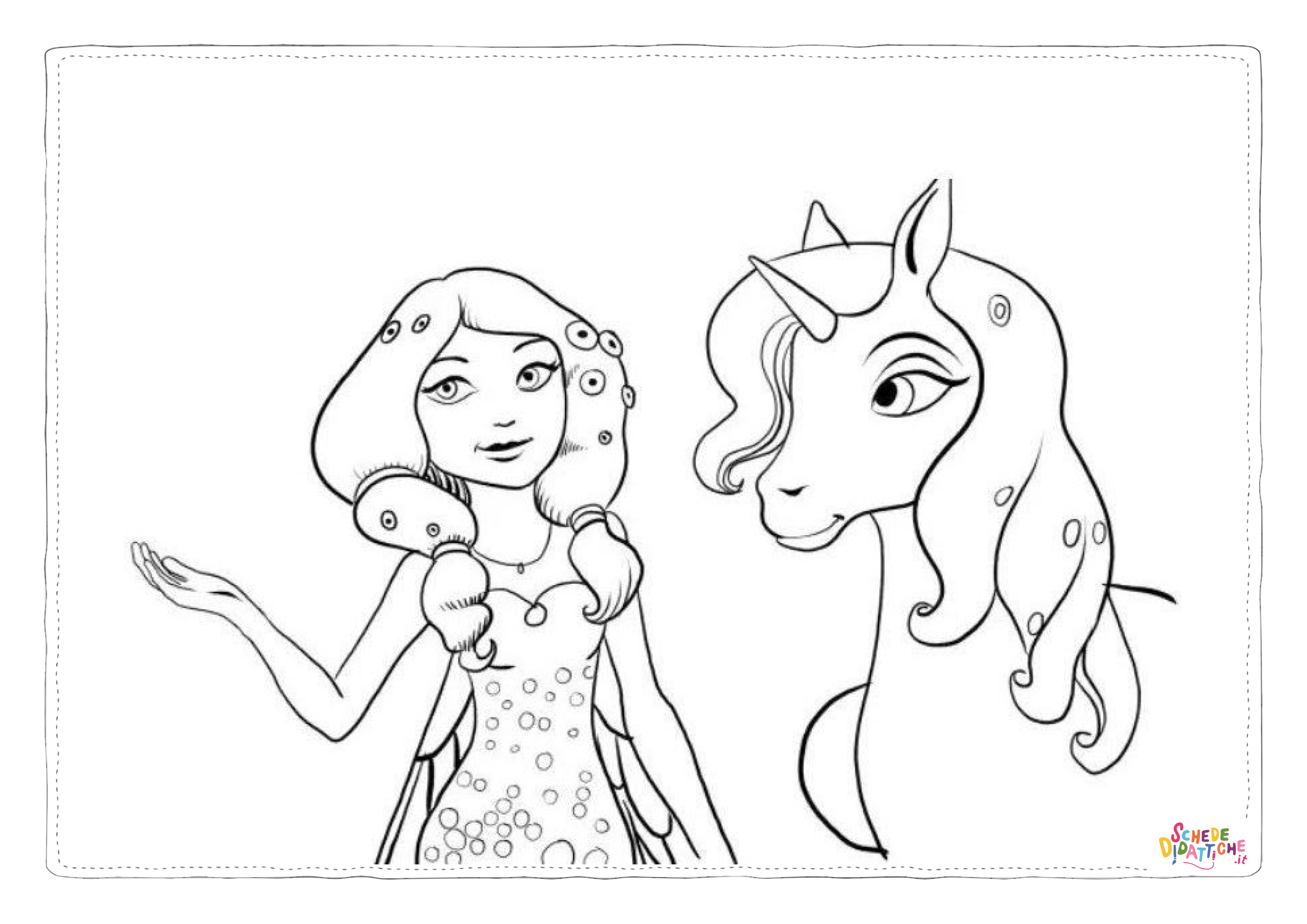 Disegno "Disegno di unicorno da stampare e colorare 85" Disegno di unicorno da stampare e colorare 85