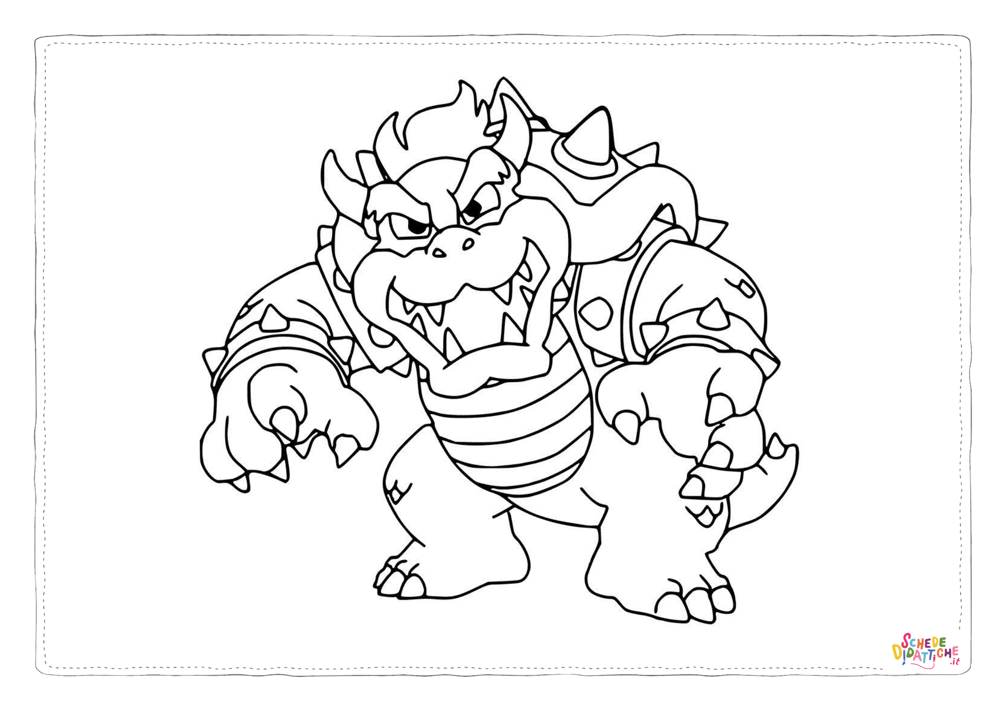 Disegno "Disegno di Super Mario da stampare e colorare 2" Disegno di Super Mario da stampare e colorare 2