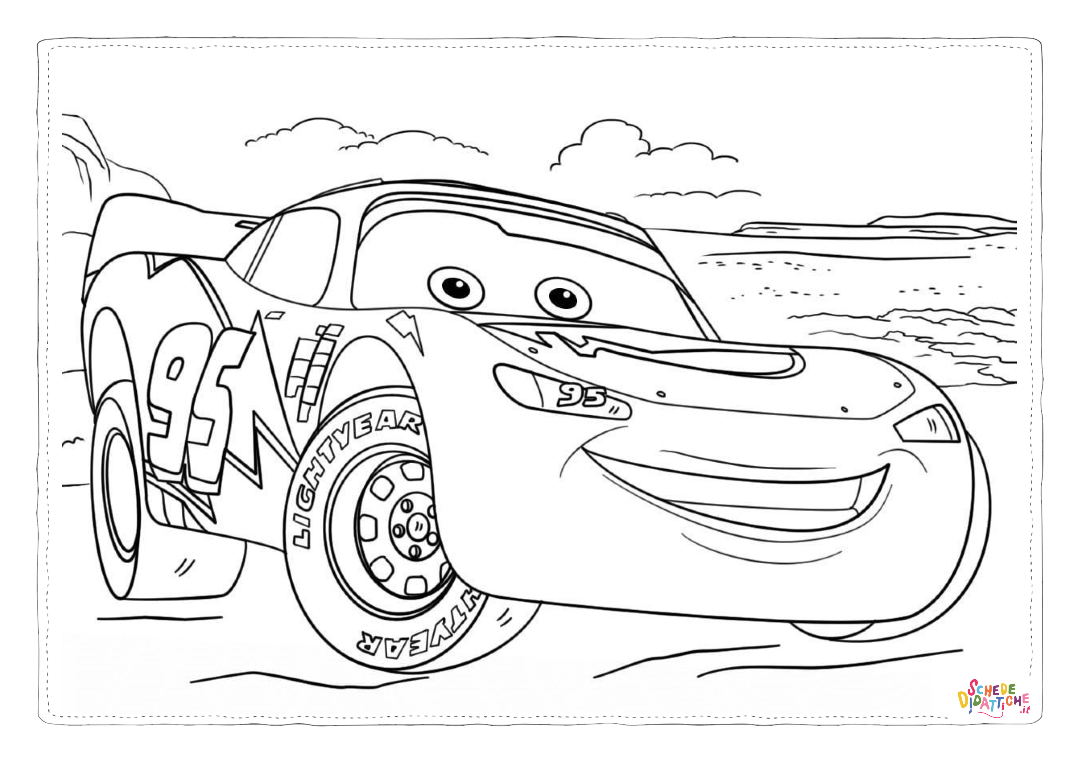 Disegno "Disegno di Cars da stampare e colorare 240" Disegno di Cars da stampare e colorare 240