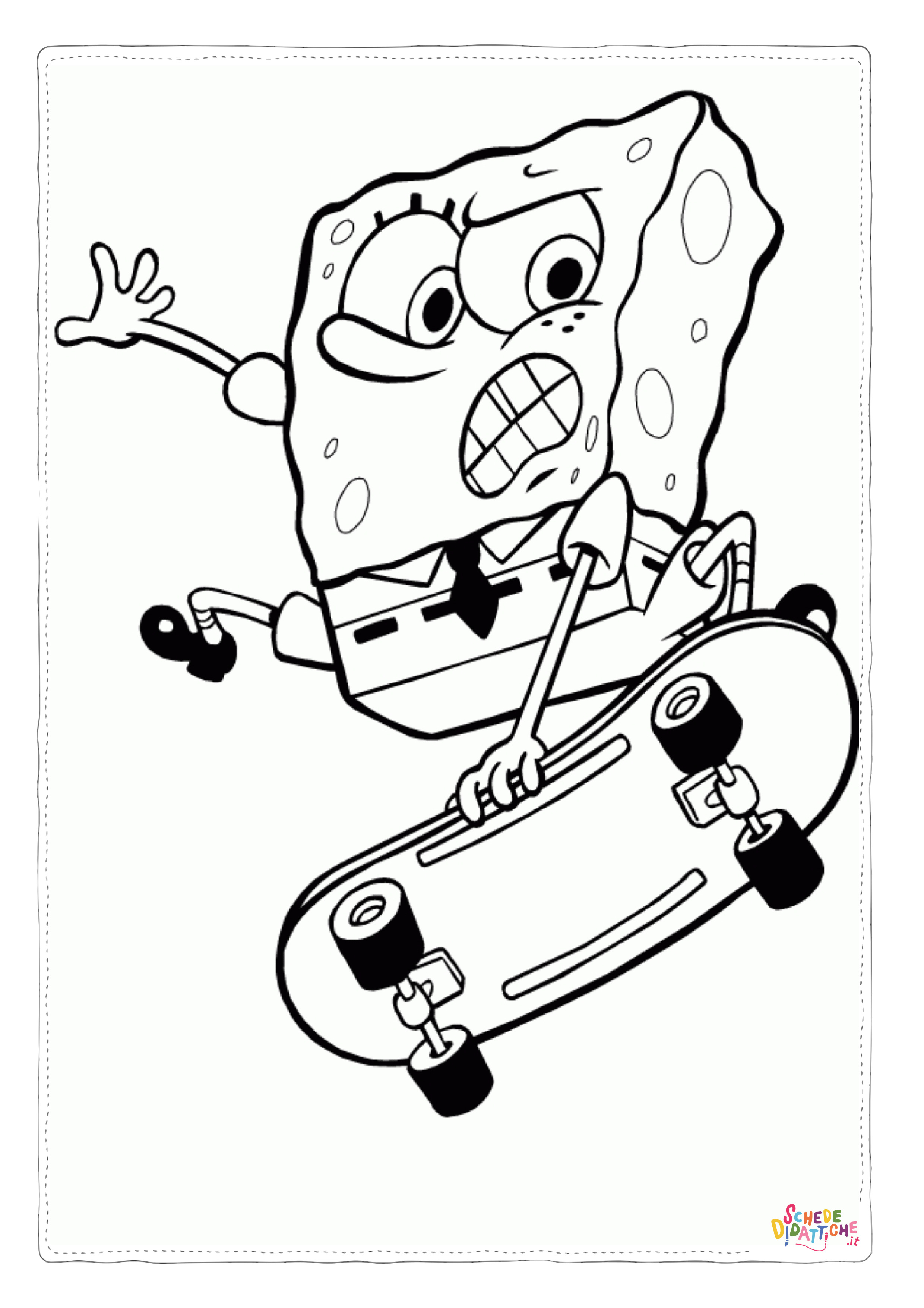 Disegno "Disegno di Spongebob da stampare e colorare 77" Disegno di Spongebob da stampare e colorare 77