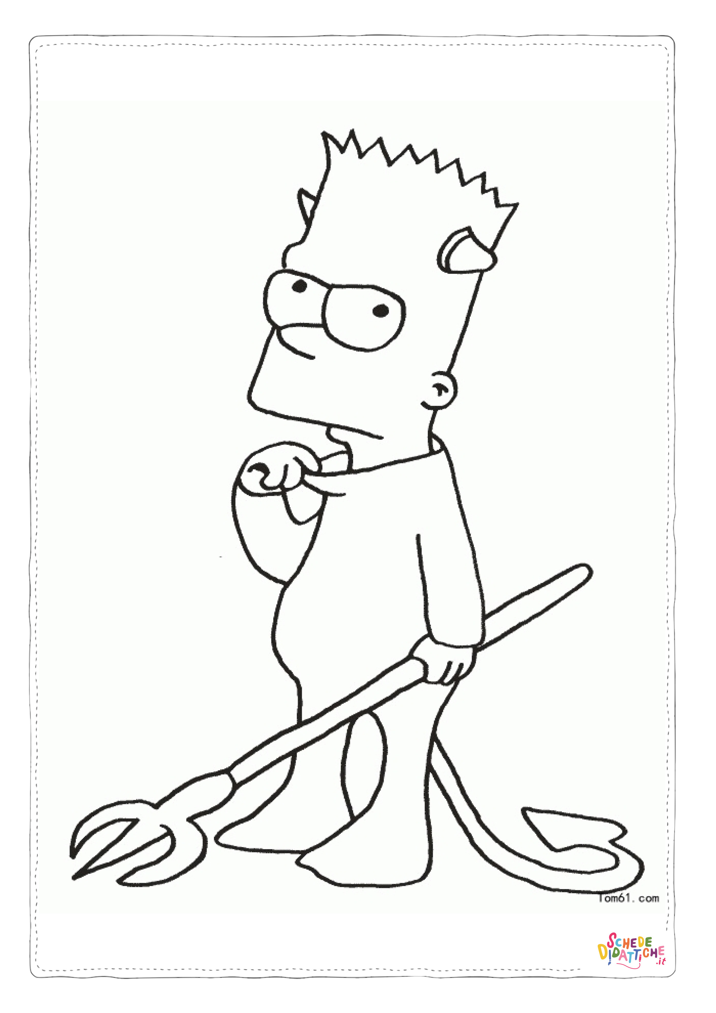 Disegno di I Simpson da stampare e colorare 43