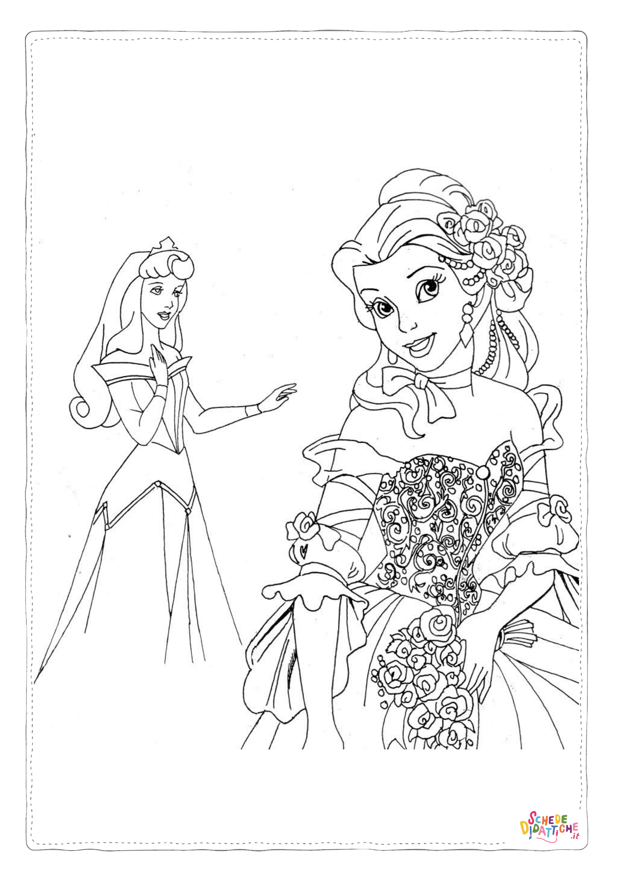 Disegno "Disegno di Barbie Principessa da stampare e colorare" Disegno di Barbie Principessa da stampare e colorare