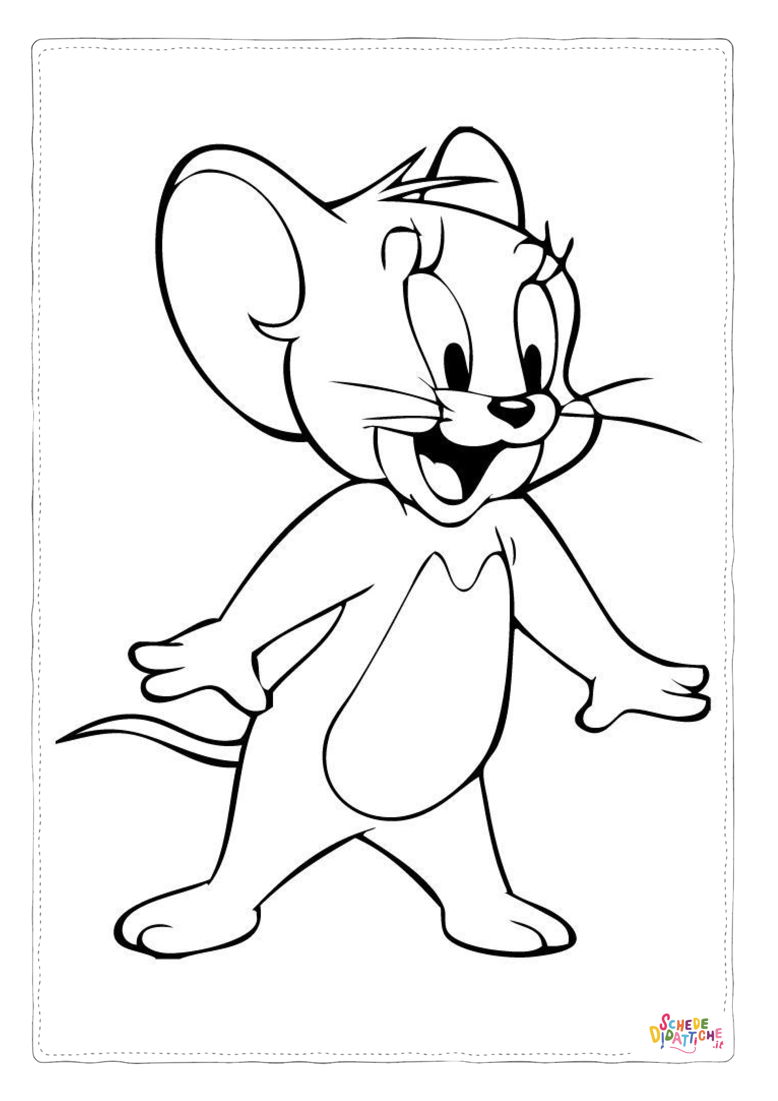 Disegno "Disegno di Tom e Jerry da stampare e colorare 62" Disegno di Tom e Jerry da stampare e colorare 62