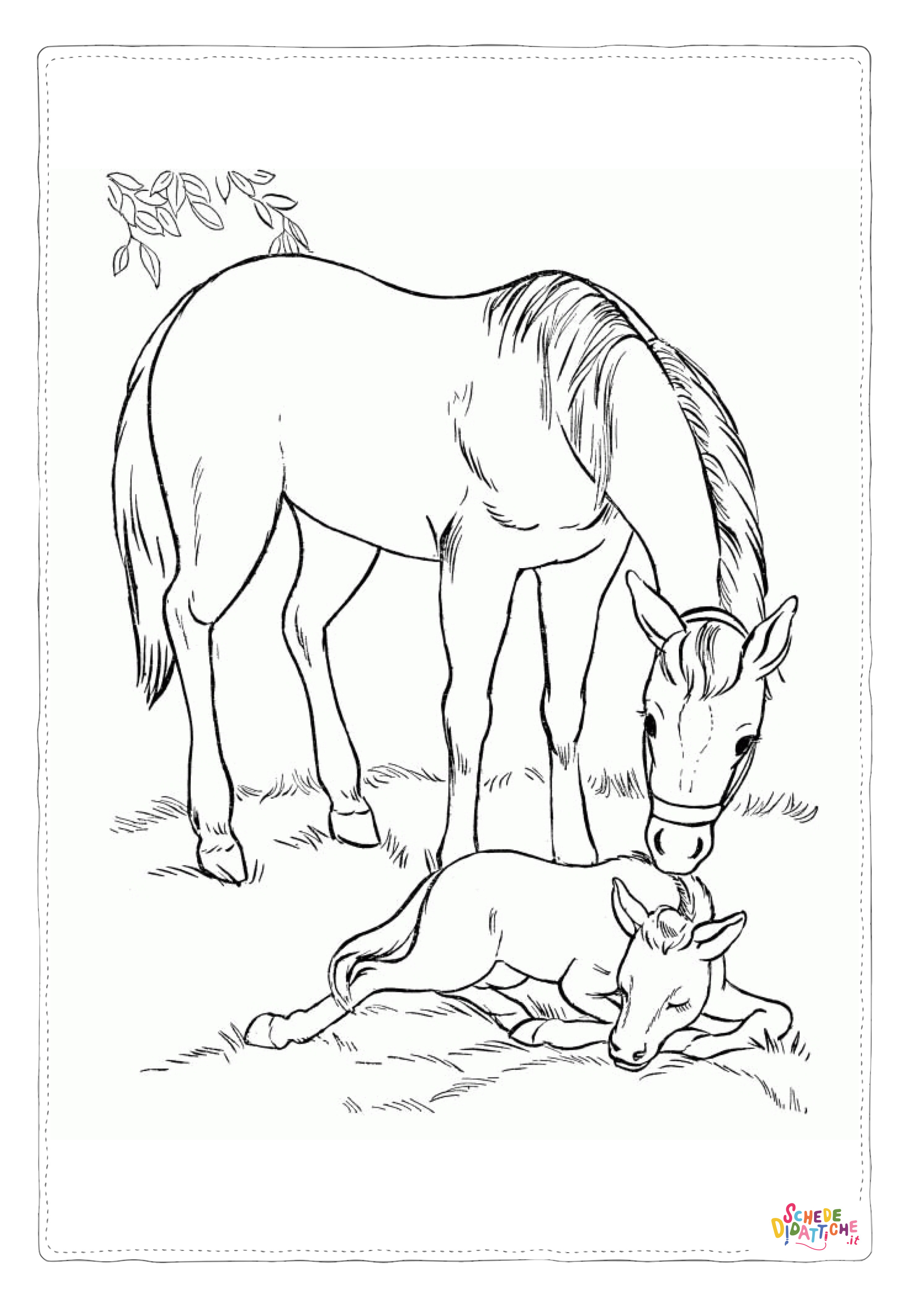 Disegno "Disegno di cavallo da stampare e colorare 54" Disegno di cavallo da stampare e colorare 54