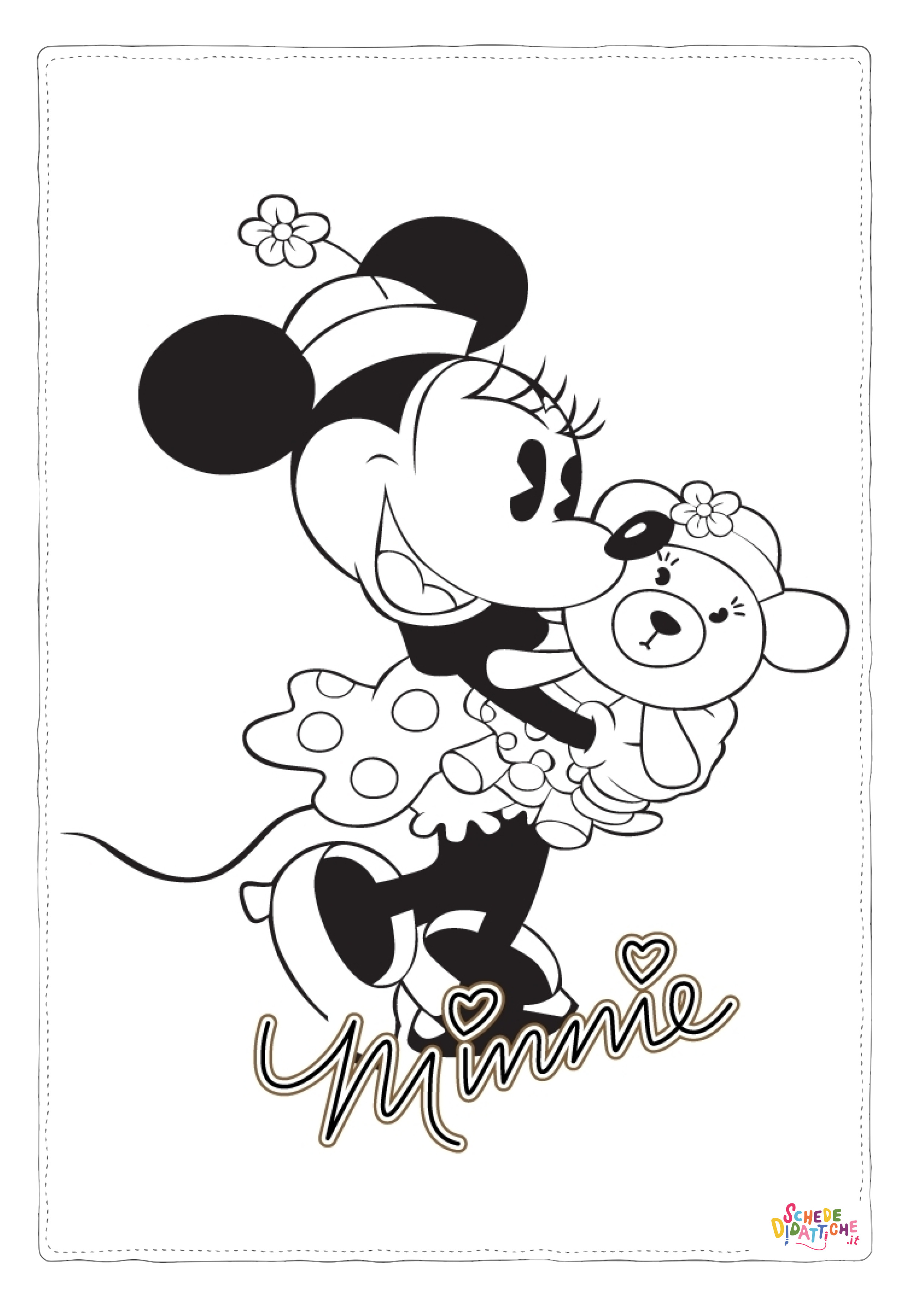 Disegno "Disegno di Topolino da stampare e colorare 15" Disegno di Topolino da stampare e colorare 15