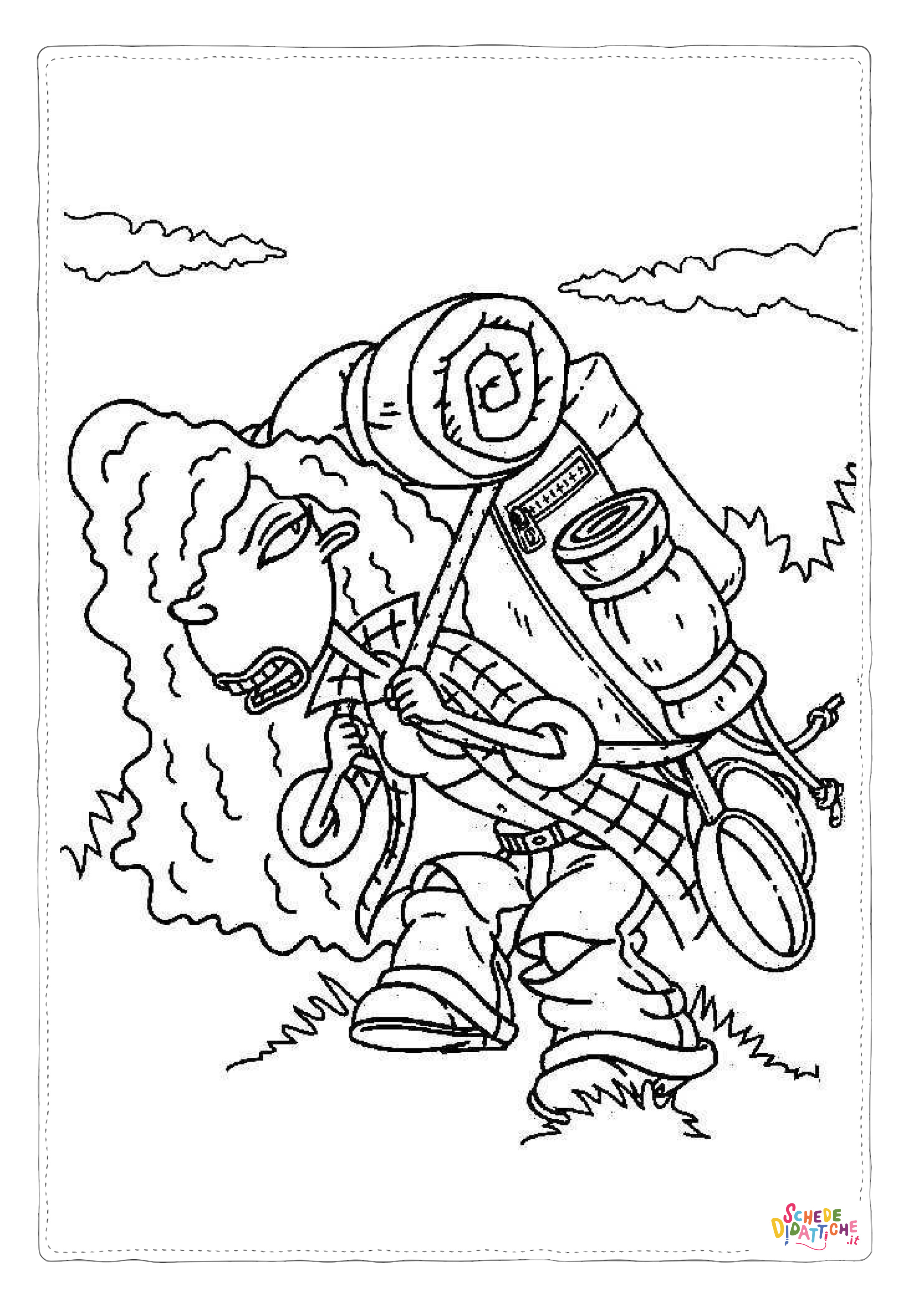 Disegno di alpinismo da stampare e colorare 4