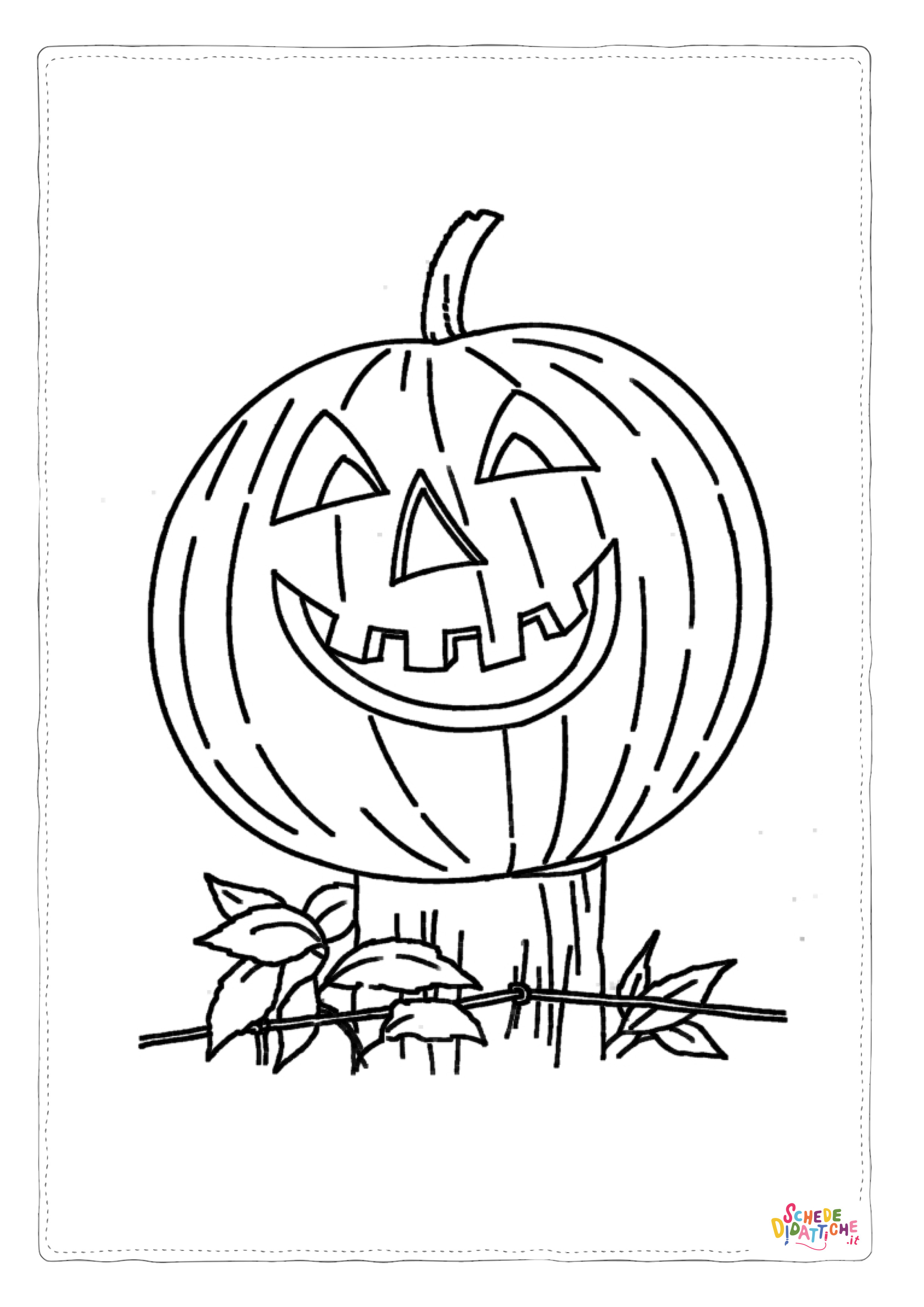 Disegno "Disegno di zucca di Halloween da stampare e colorare 65" Disegno di zucca di Halloween da stampare e colorare 65