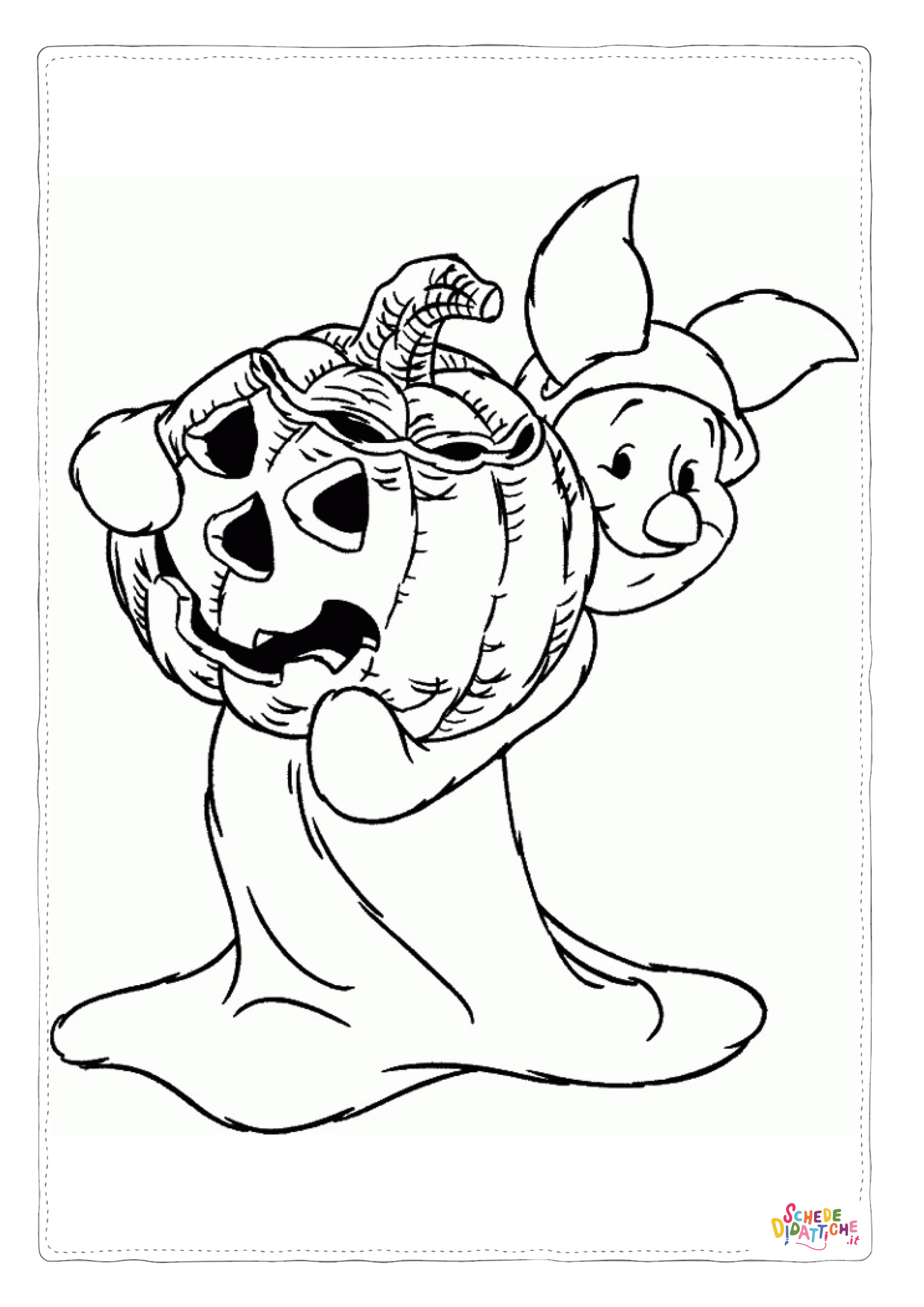 Disegno "Disegno di zucca di Halloween da stampare e colorare 48" Disegno di zucca di Halloween da stampare e colorare 48