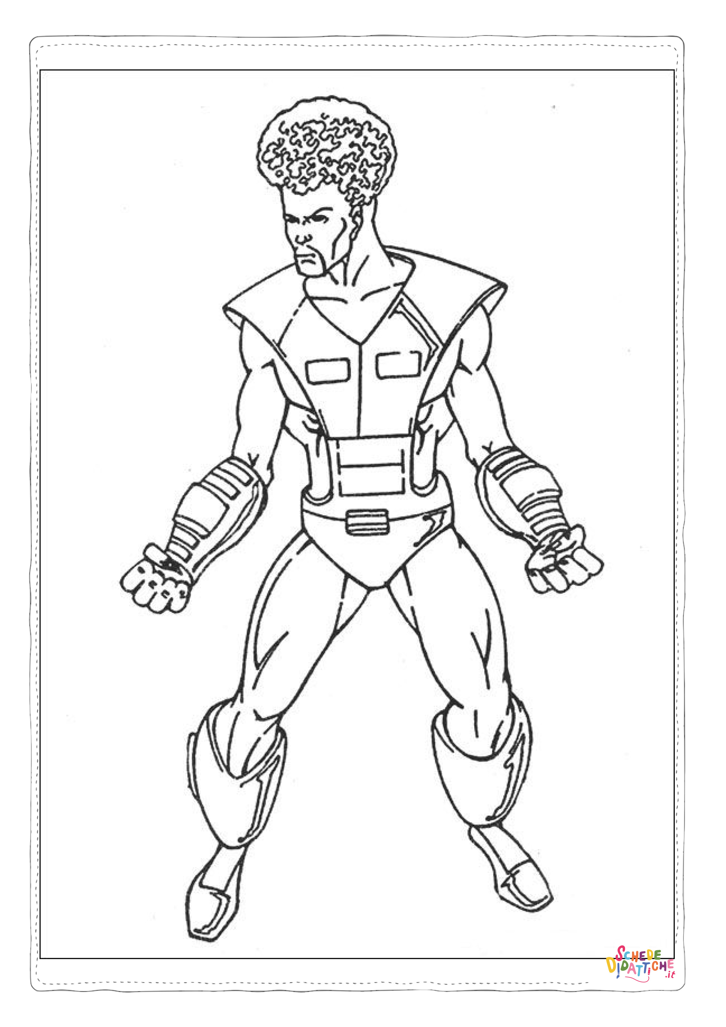 Disegno di Hulk da stampare e colorare 15
