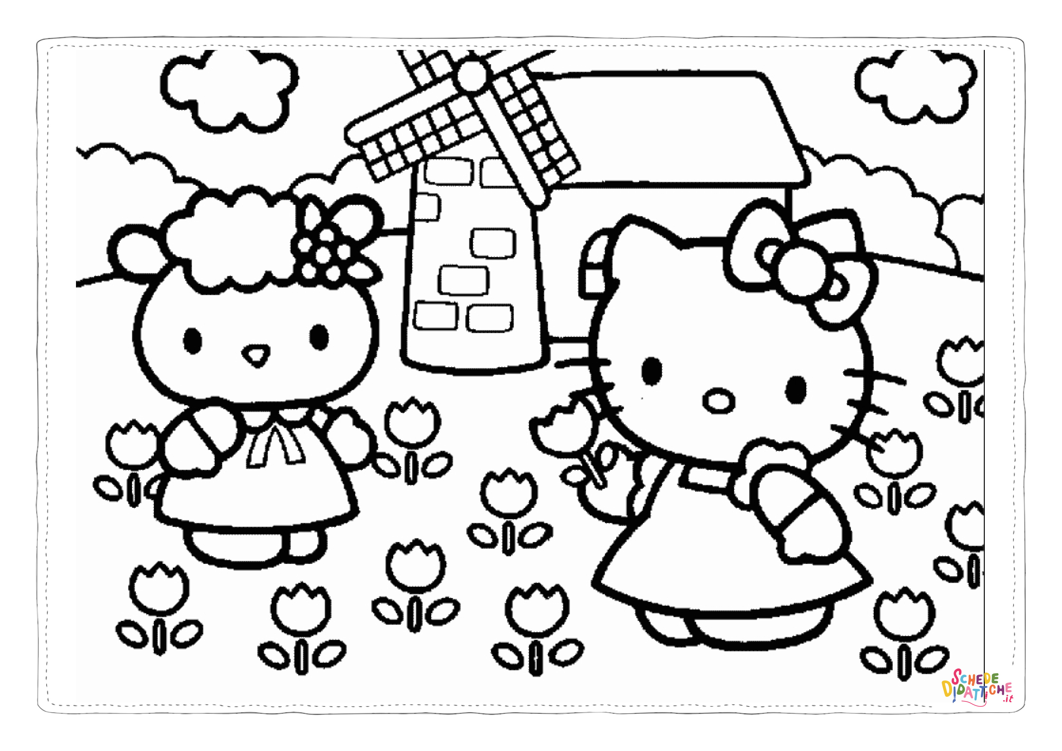 Disegno di Hello Kitty da stampare e colorare 130