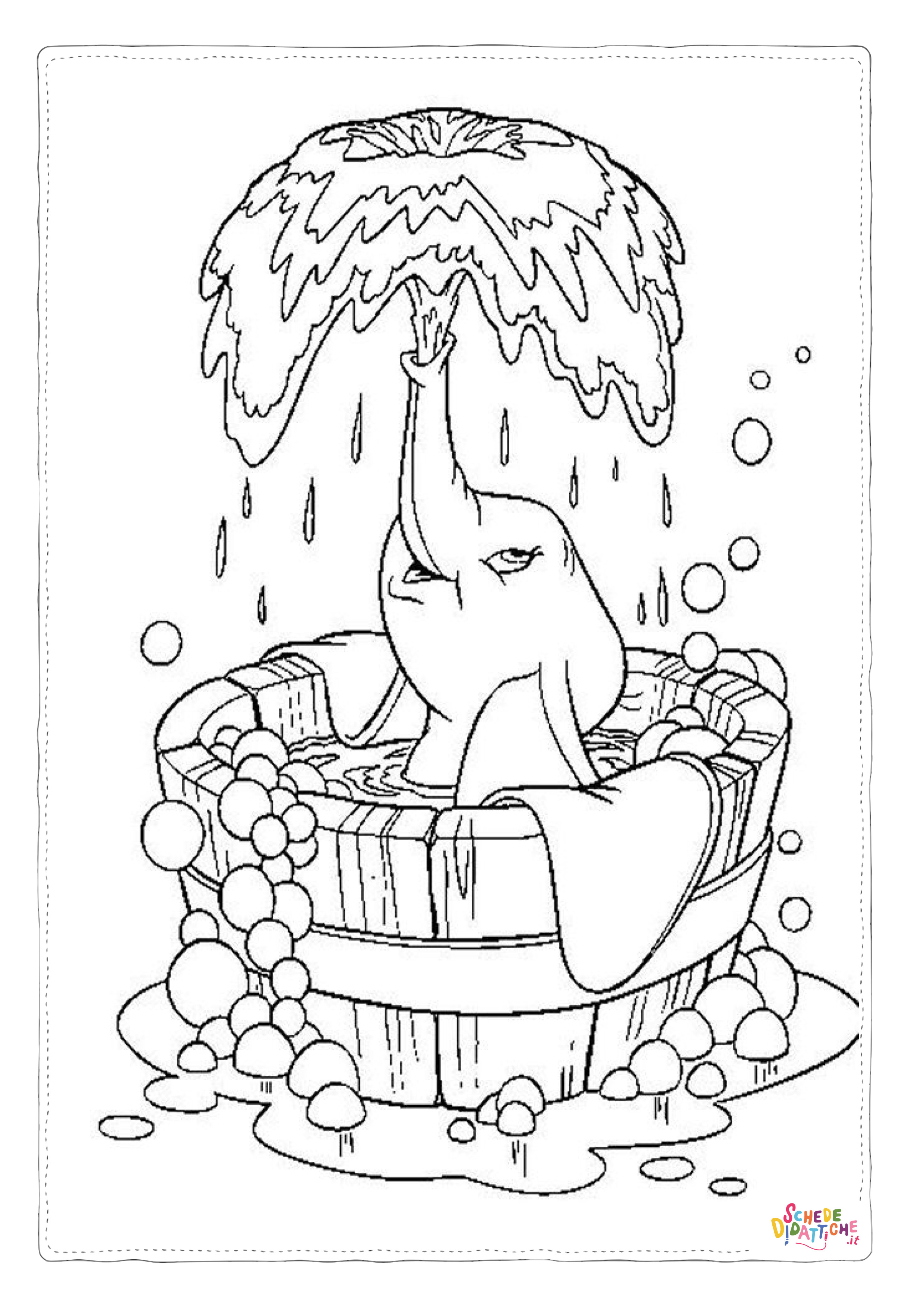 Disegno di Dumbo da stampare e colorare 50