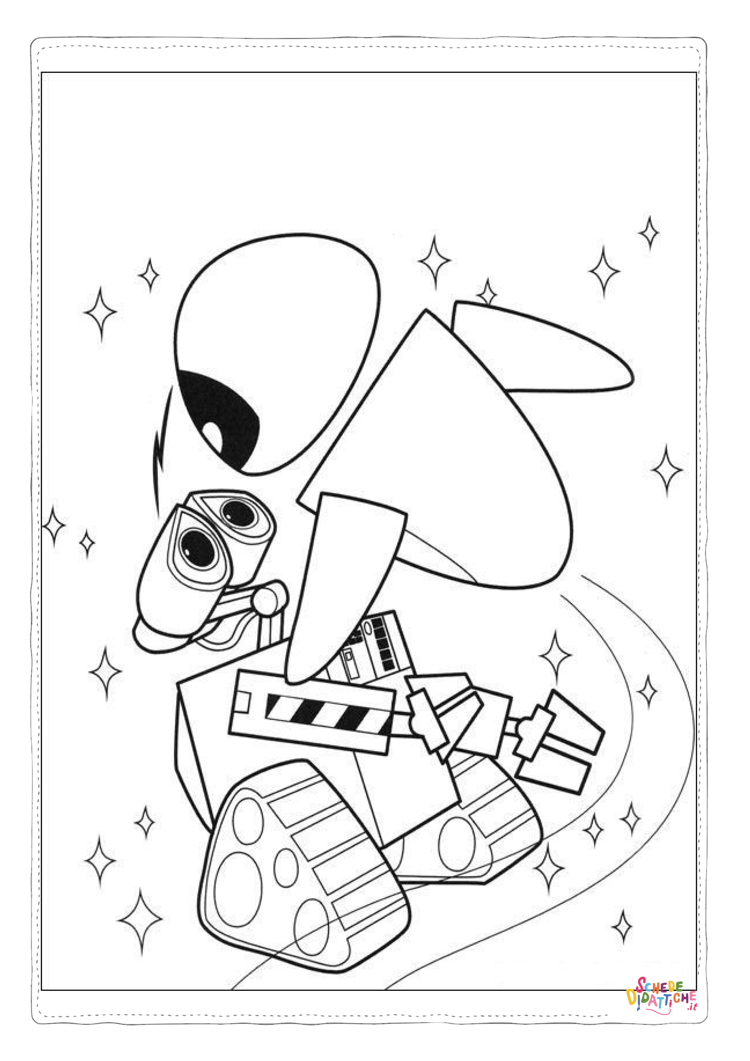 Disegno "Disegno di Wall-E da stampare e colorare 36" Disegno di Wall-E da stampare e colorare 36