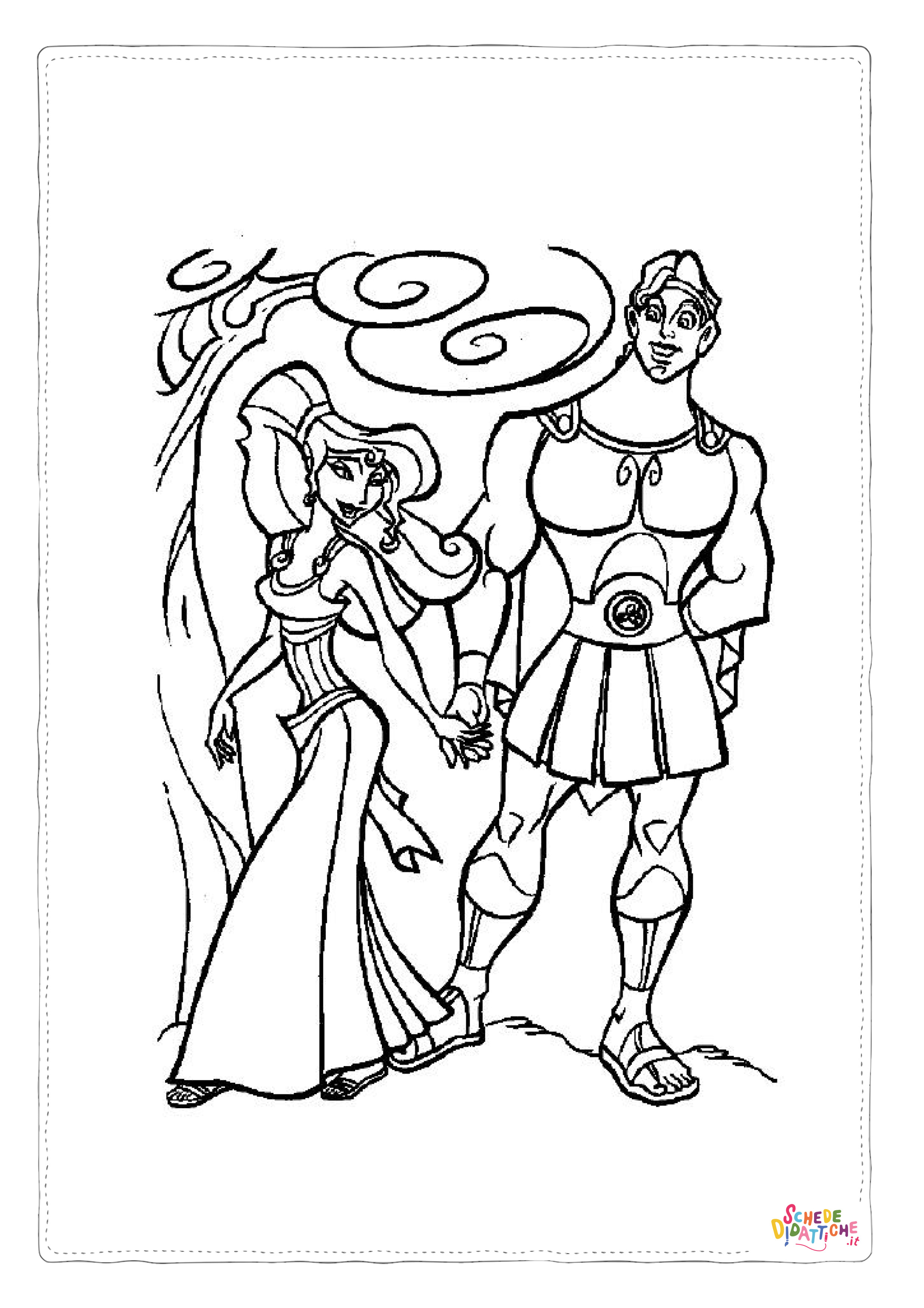 Disegno "Disegno di Hercules da stampare e colorare 11" Disegno di Hercules da stampare e colorare 11