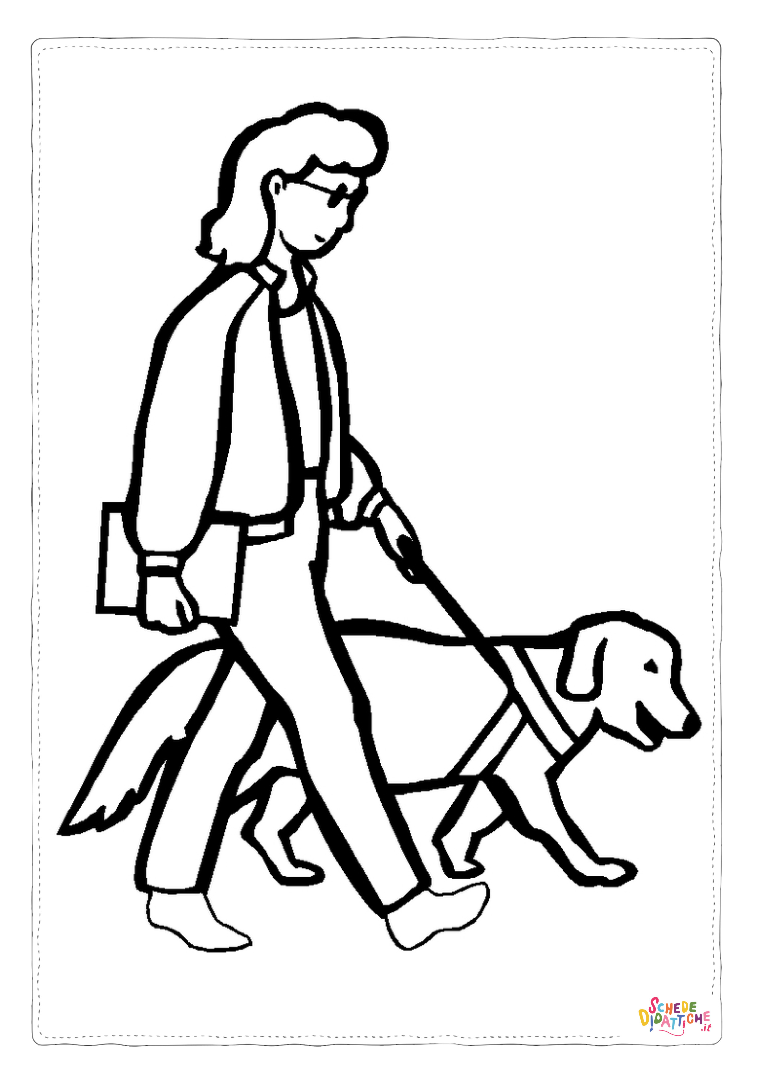 Disegno "Disegno di supporto per disabili da stampare e colorare 5" Disegno di supporto per disabili da stampare e colorare 5