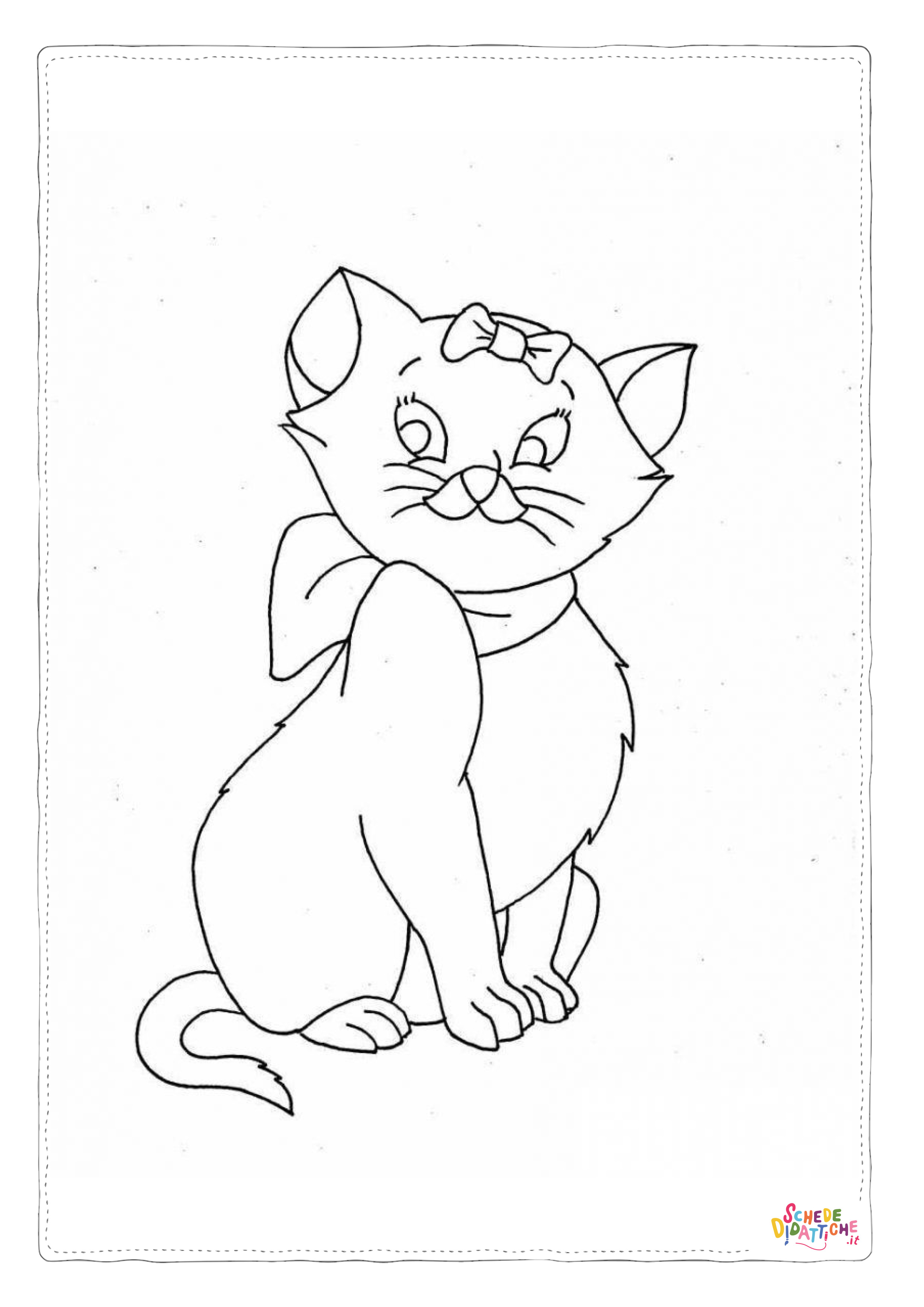 Disegno "Disegno di Aristogatti da stampare e colorare 52" Disegno di Aristogatti da stampare e colorare 52