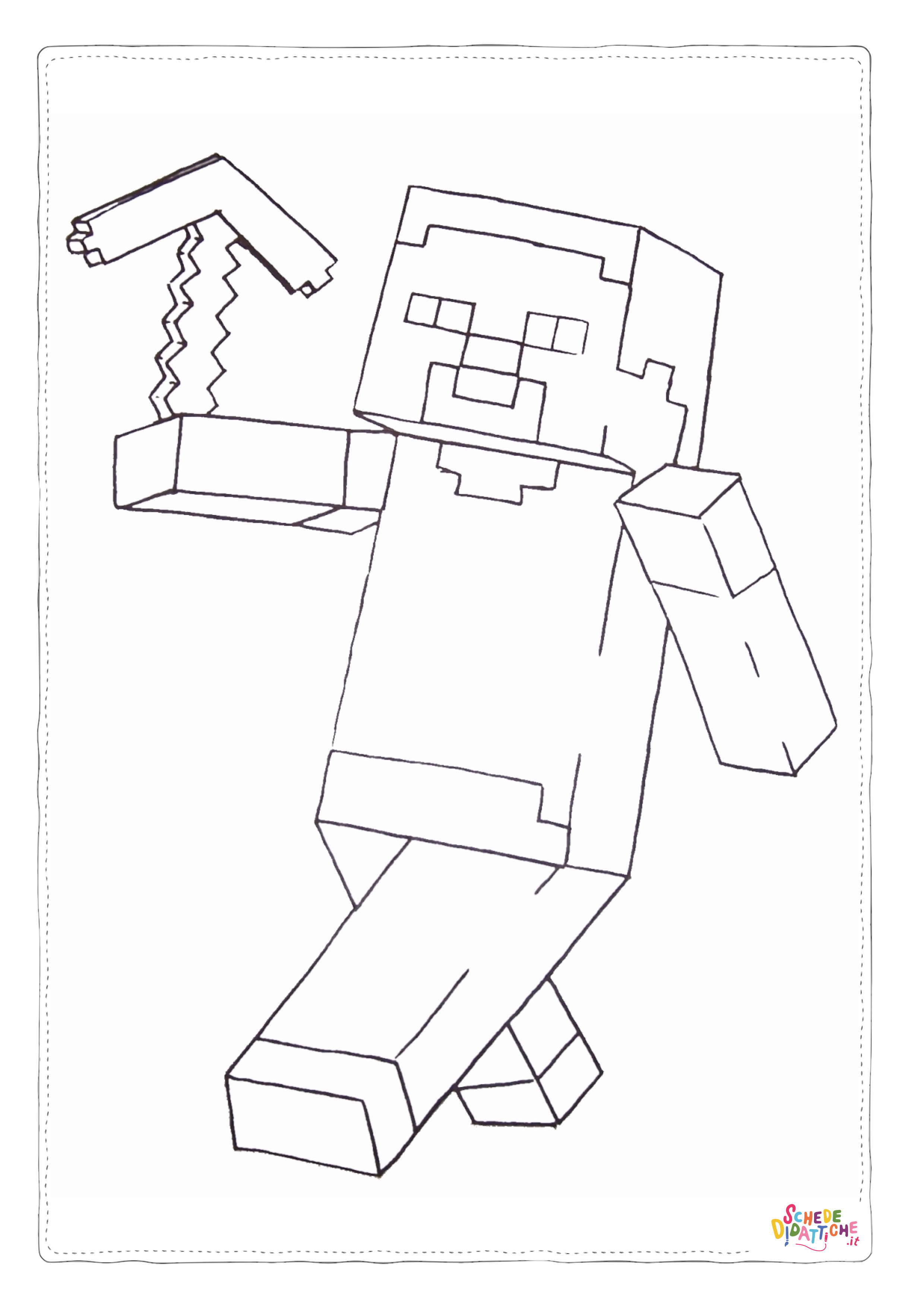 Disegno "Disegno di Minecraft da stampare e colorare 6" Disegno di Minecraft da stampare e colorare 6