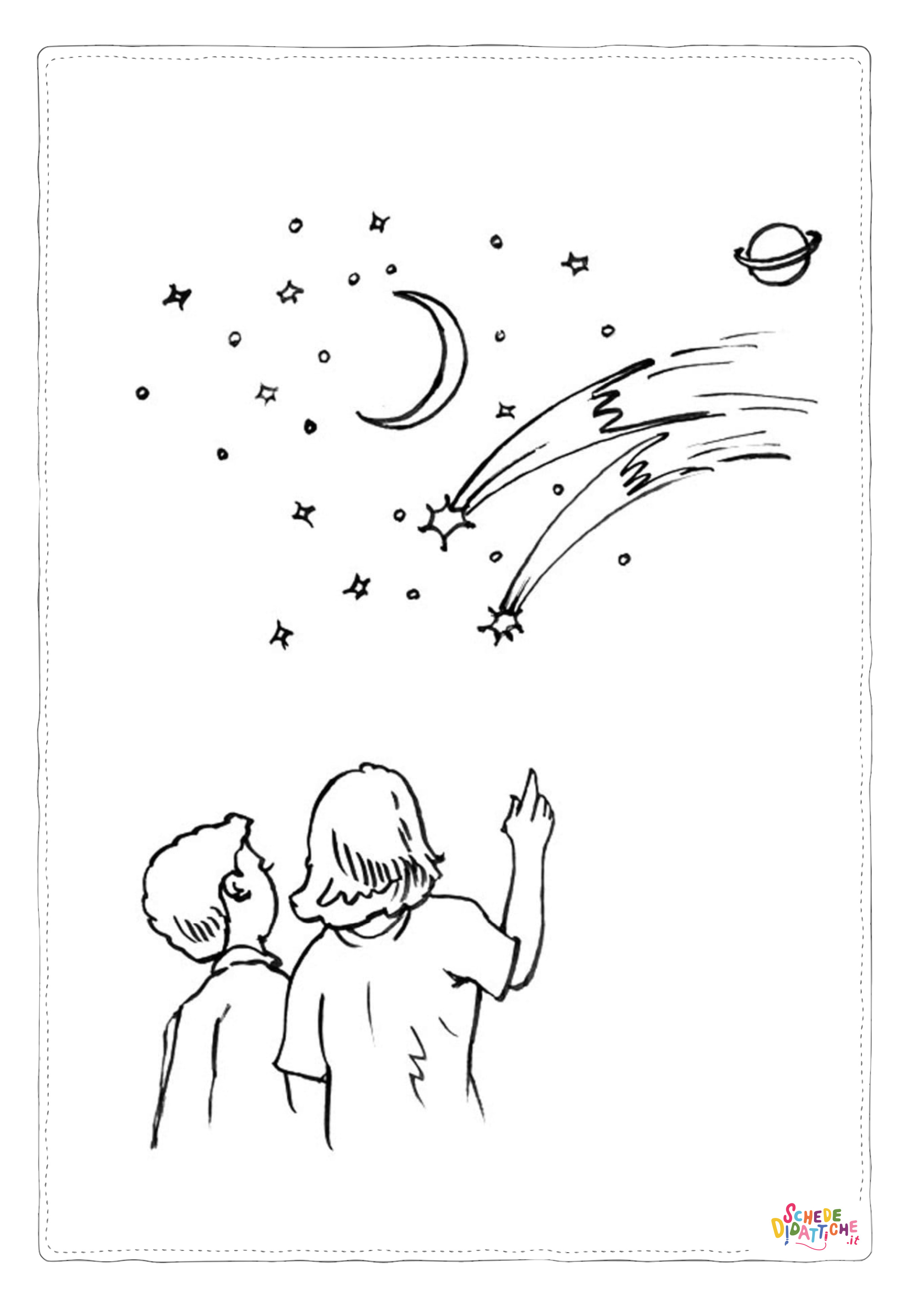 Disegno di stella da stampare e colorare 7