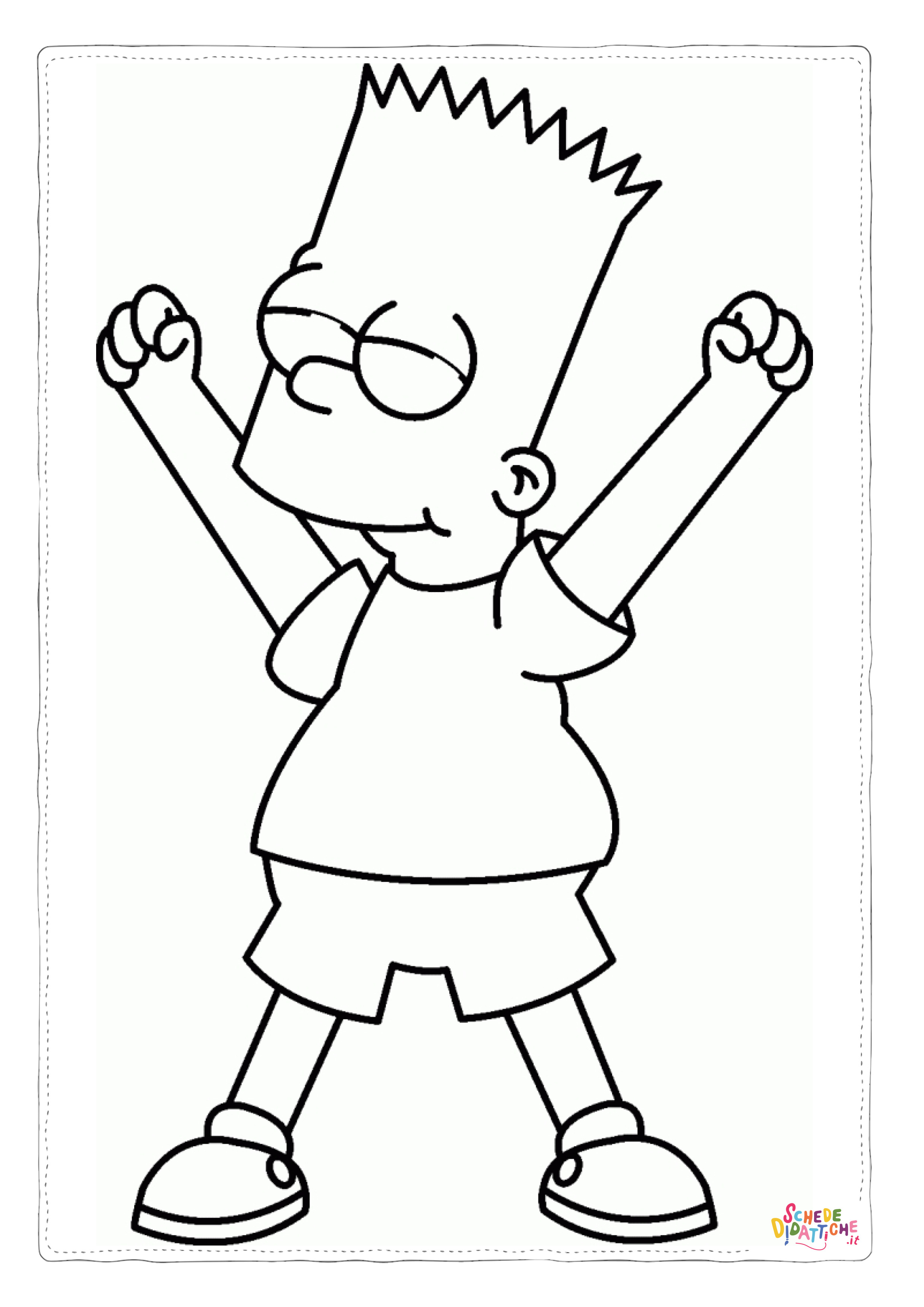 Disegno di I Simpson da stampare e colorare 38