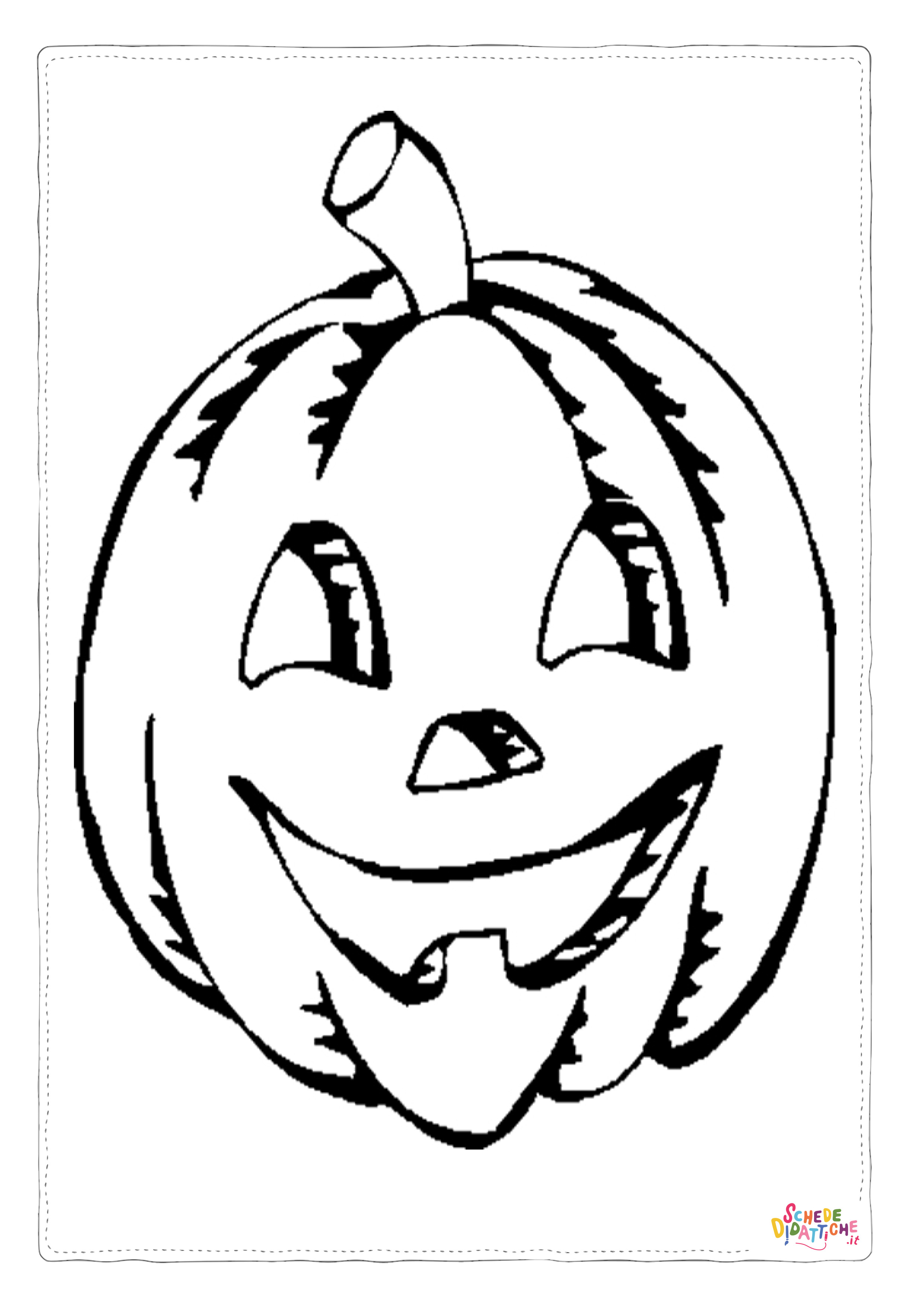 Disegno "Disegno di zucca di Halloween da stampare e colorare 54" Disegno di zucca di Halloween da stampare e colorare 54