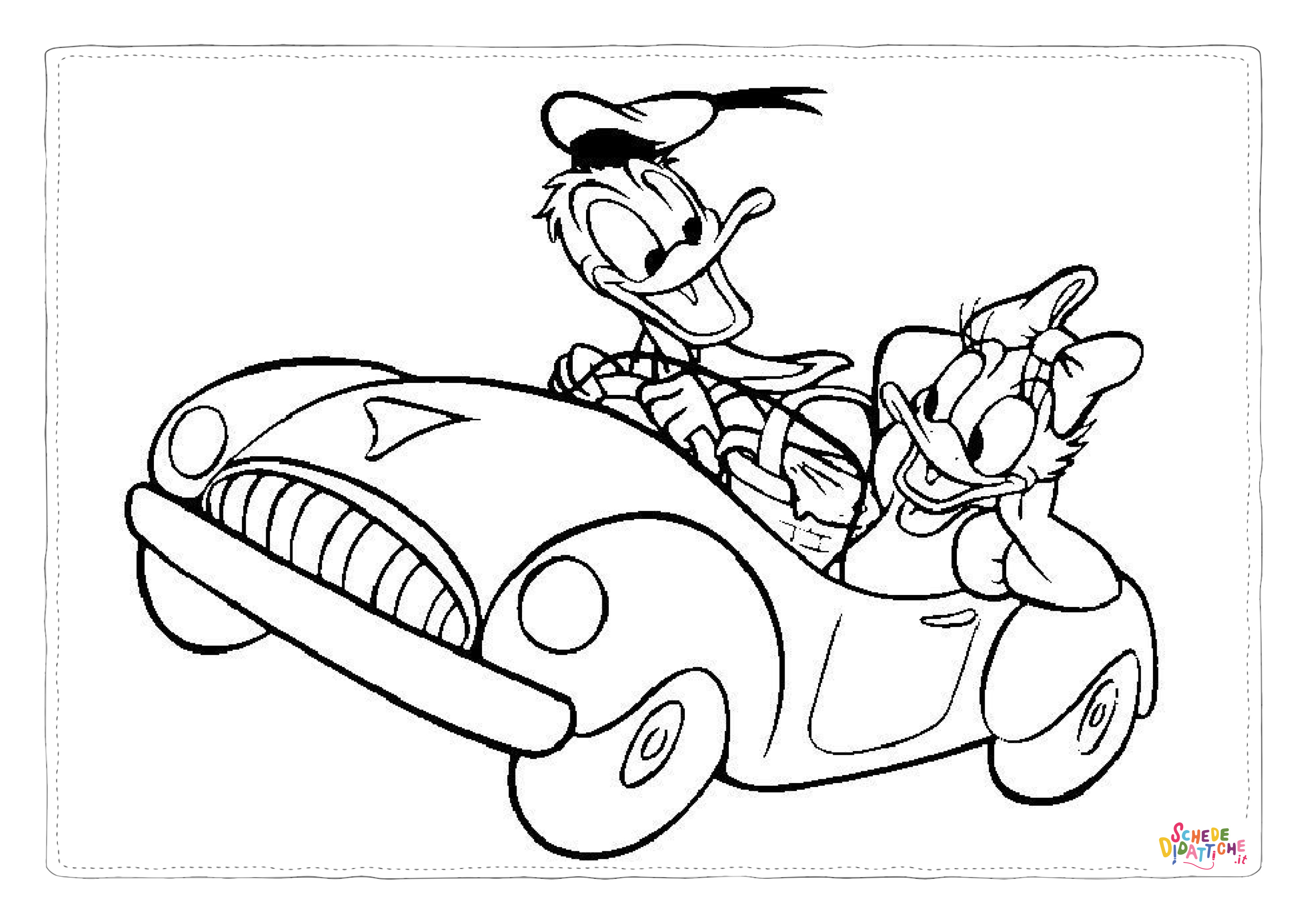 Disegno di Paperino da stampare e colorare 80