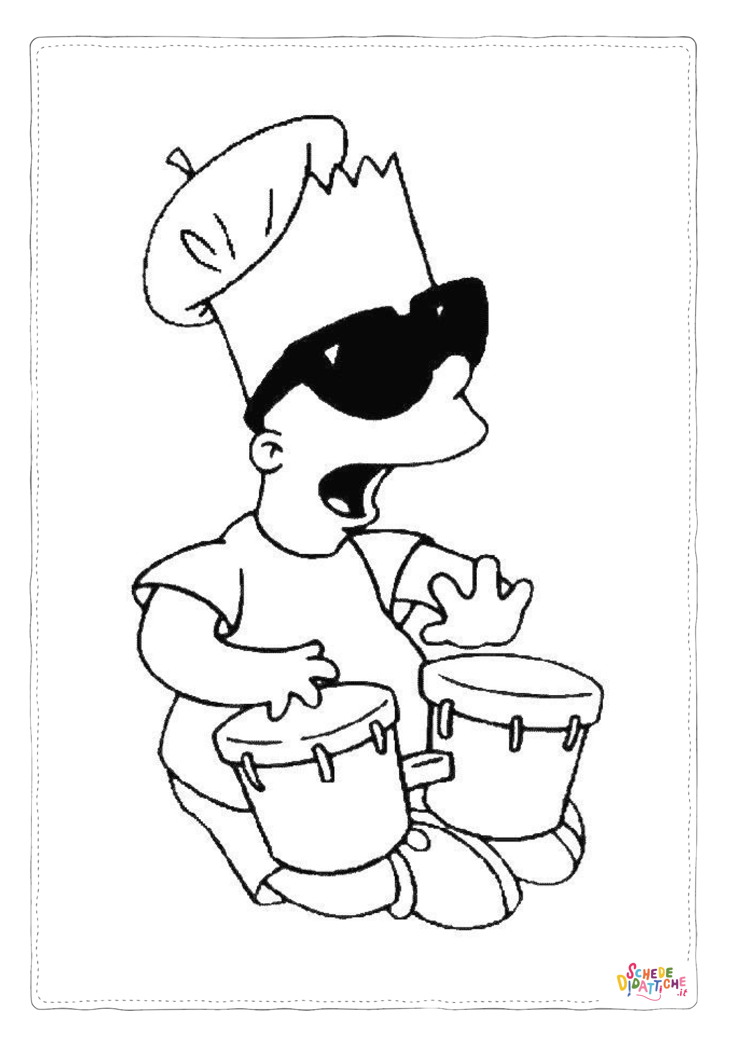 Disegno "Disegno di I Simpson da stampare e colorare 87" Disegno di I Simpson da stampare e colorare 87