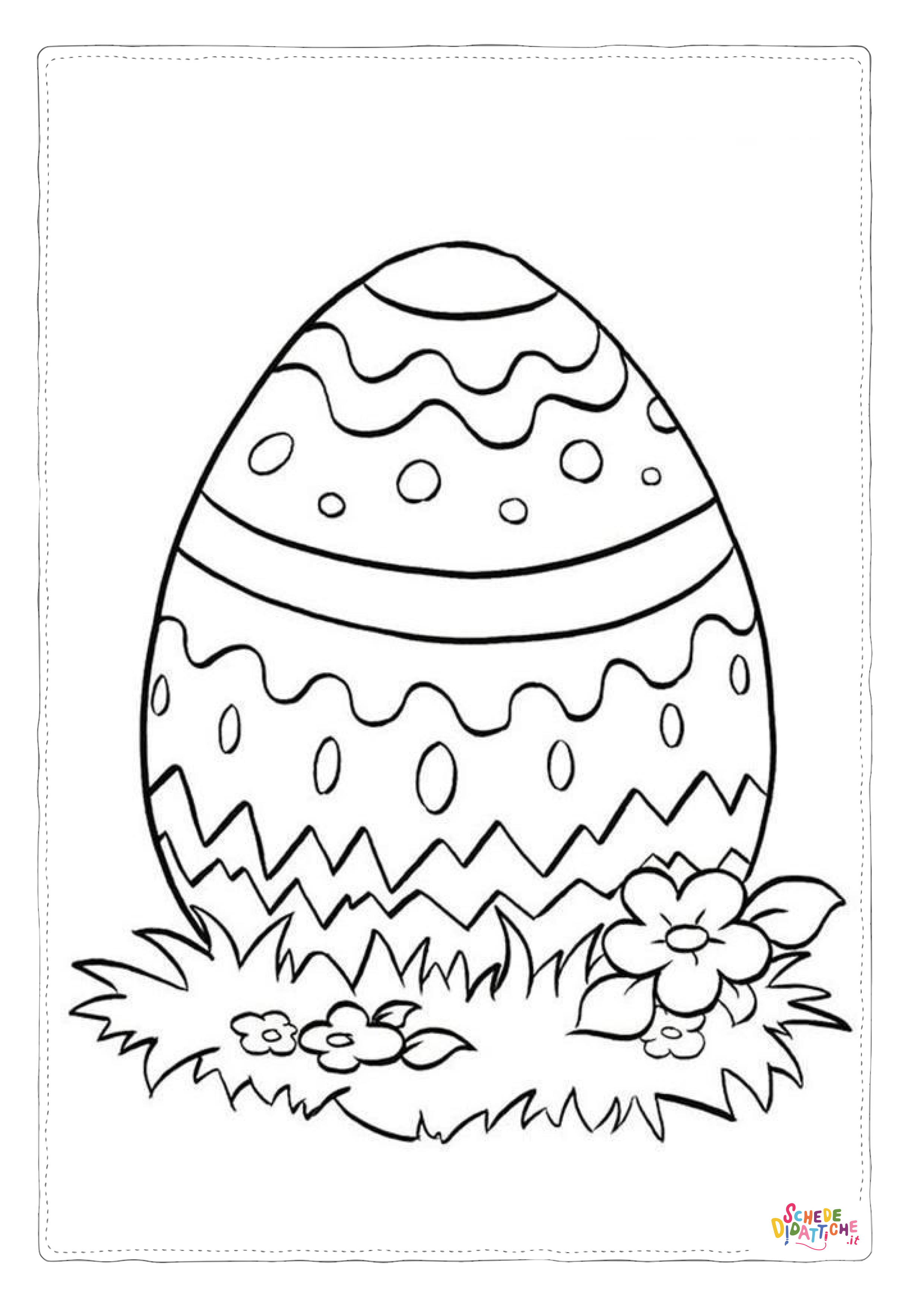 Disegno "Disegno di uovo di Pasqua da stampare e colorare 175" Disegno di uovo di Pasqua da stampare e colorare 175