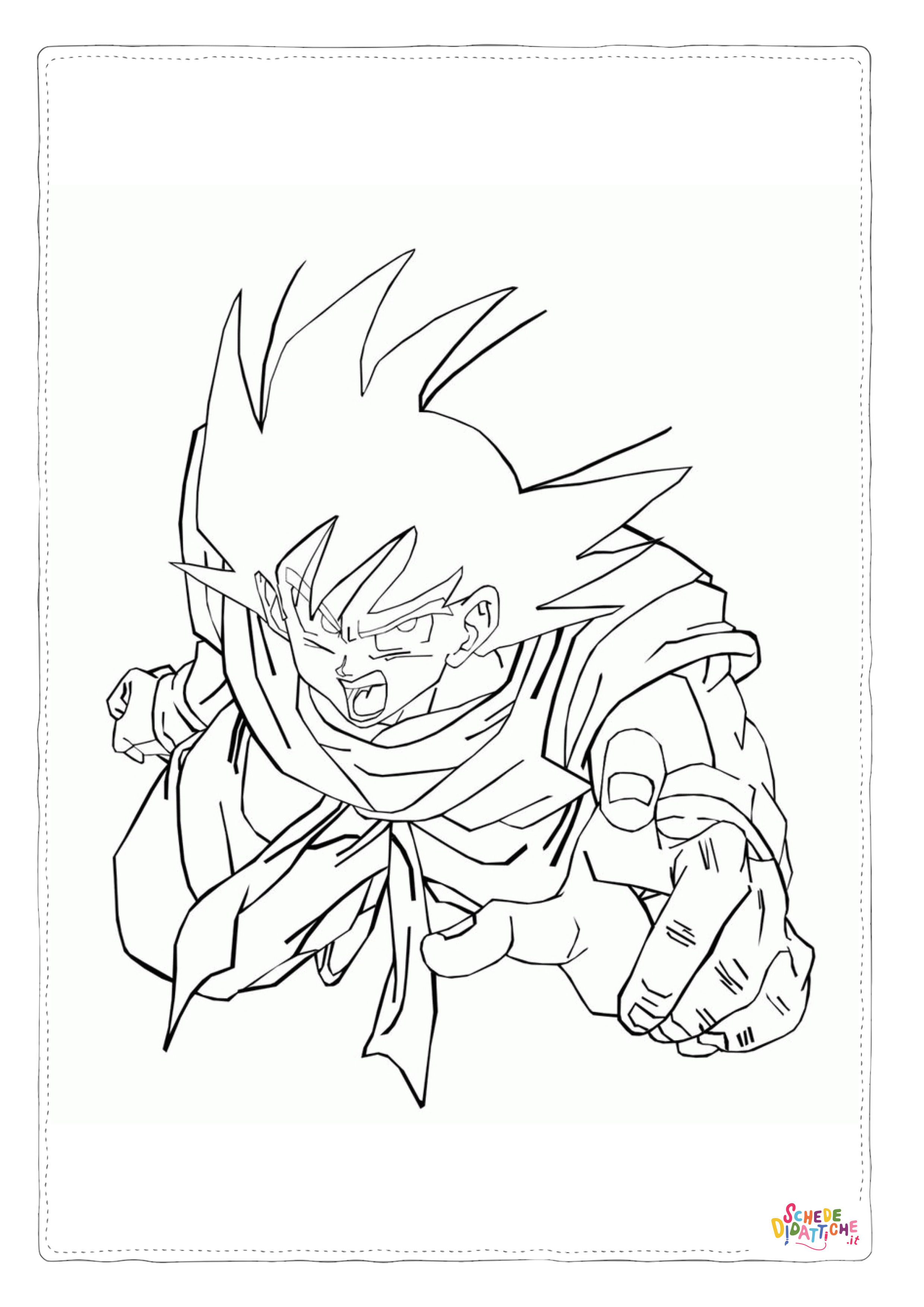 Disegno "Disegno di Dragon Ball da stampare e colorare 19" Disegno di Dragon Ball da stampare e colorare 19