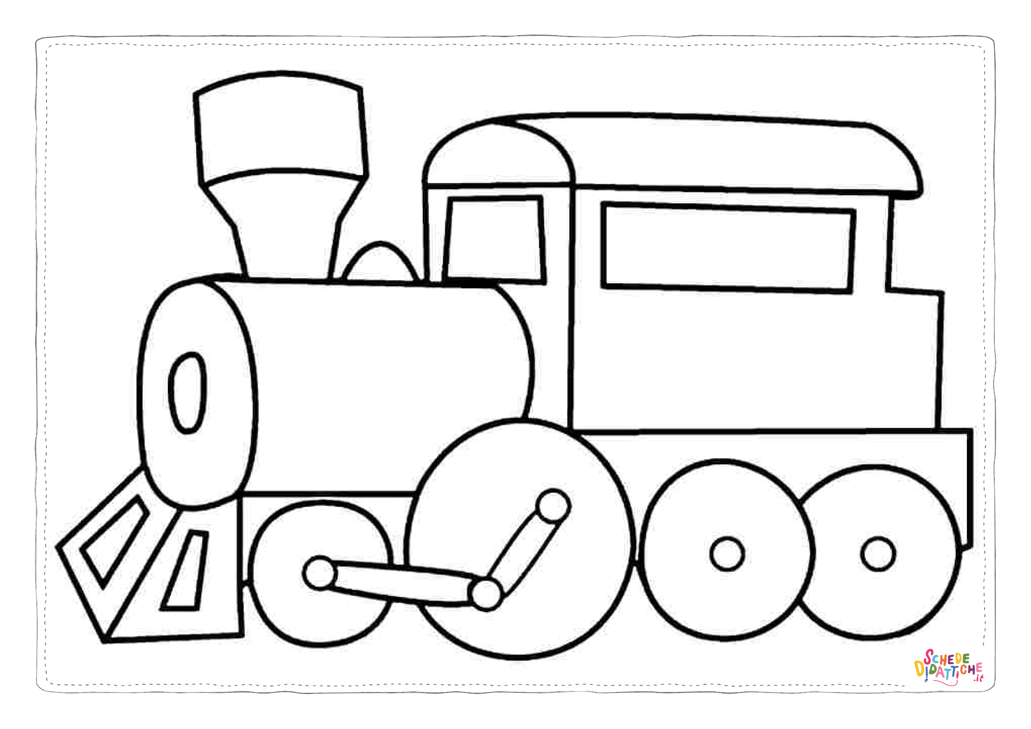Disegno "Disegno di treno da stampare e colorare 98" Disegno di treno da stampare e colorare 98