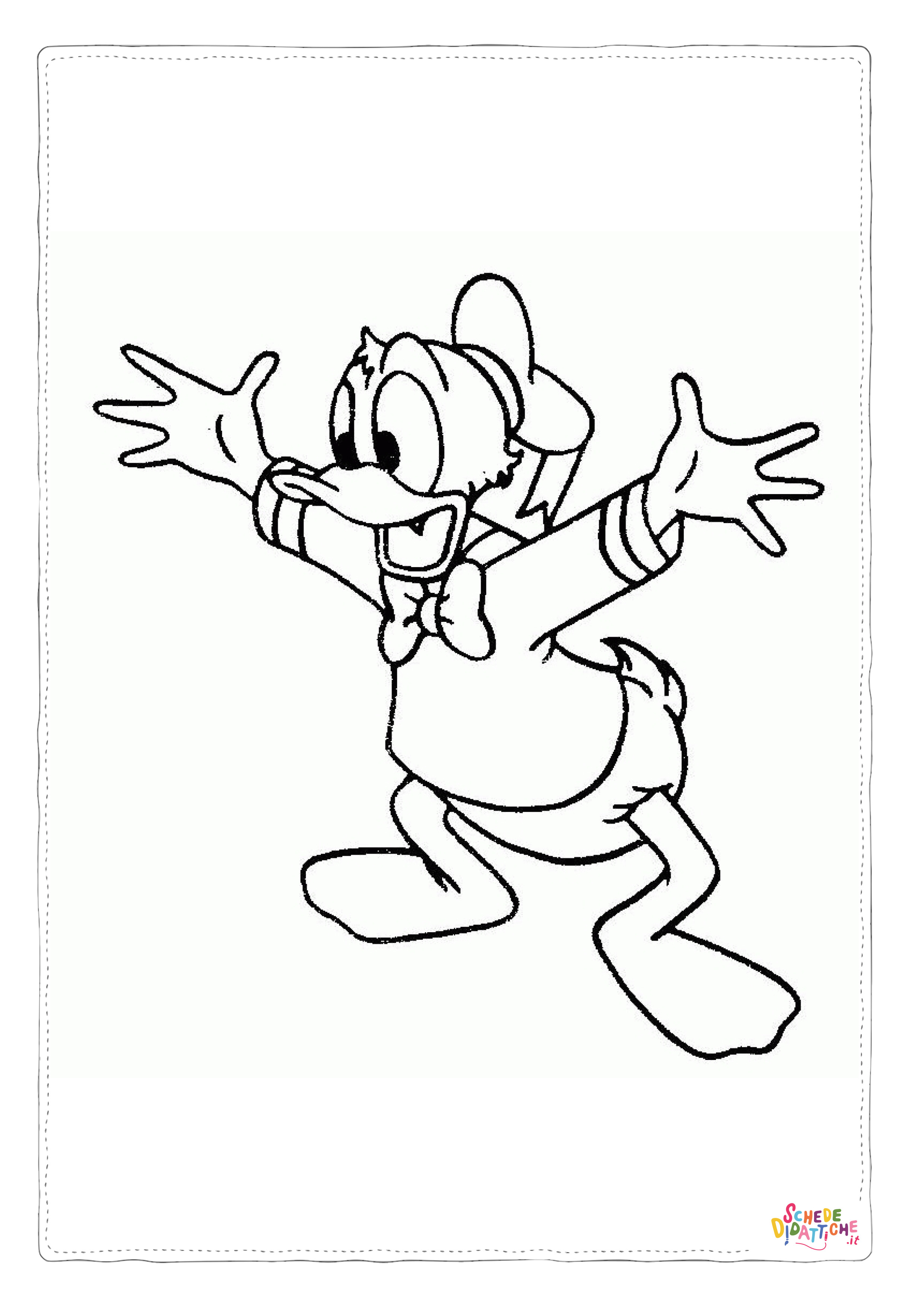 Disegno di Paperino da stampare e colorare 71