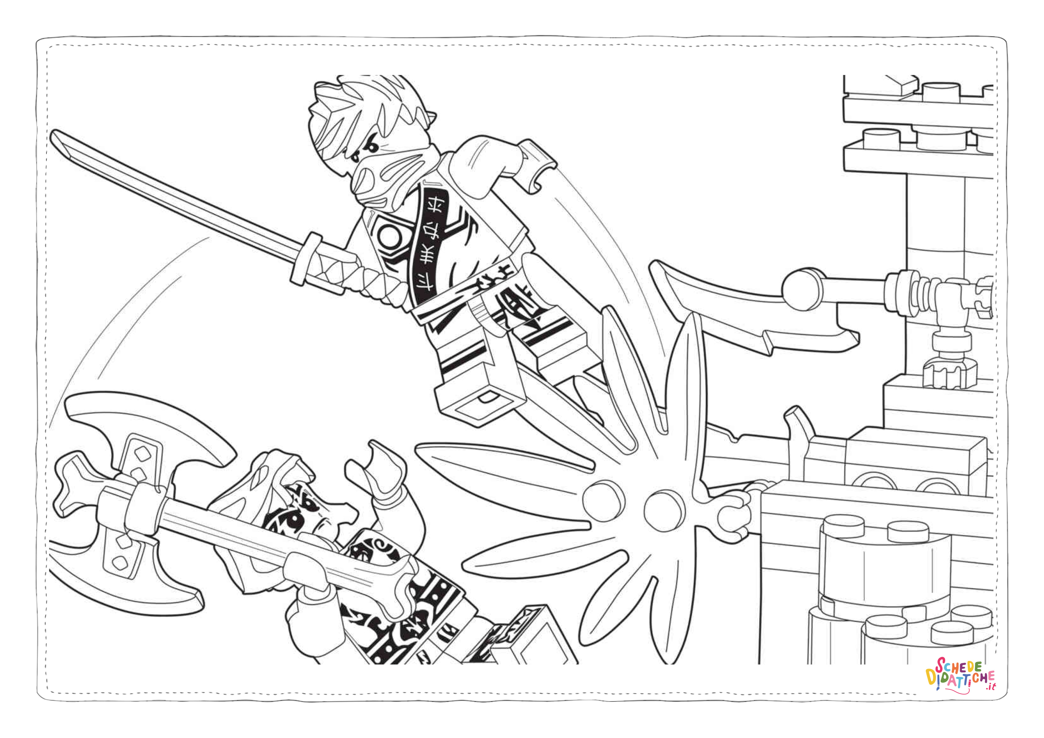 Disegno di Ninja Go da stampare e colorare 39