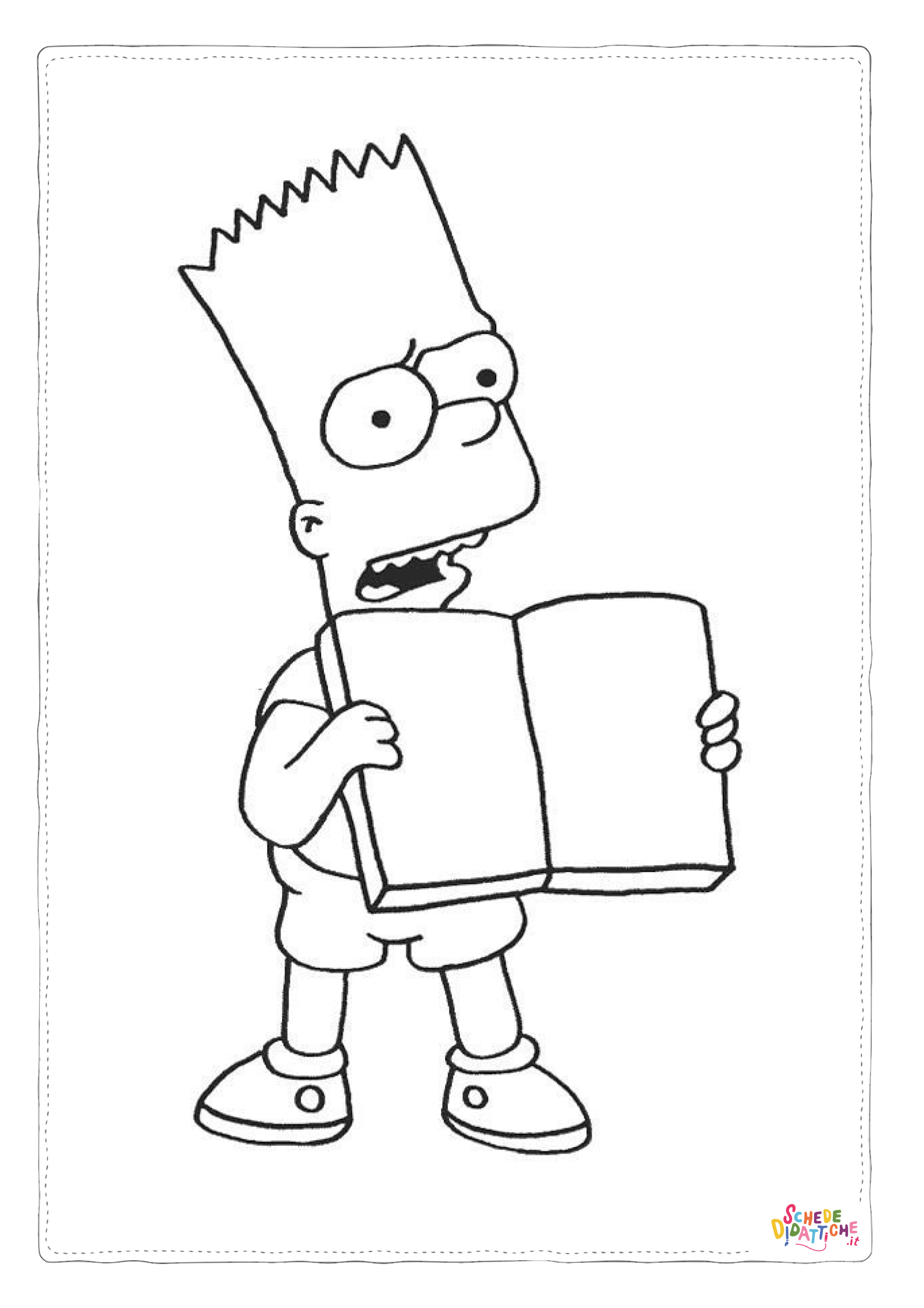 Disegno "Disegno di I Simpson da stampare e colorare 79" Disegno di I Simpson da stampare e colorare 79