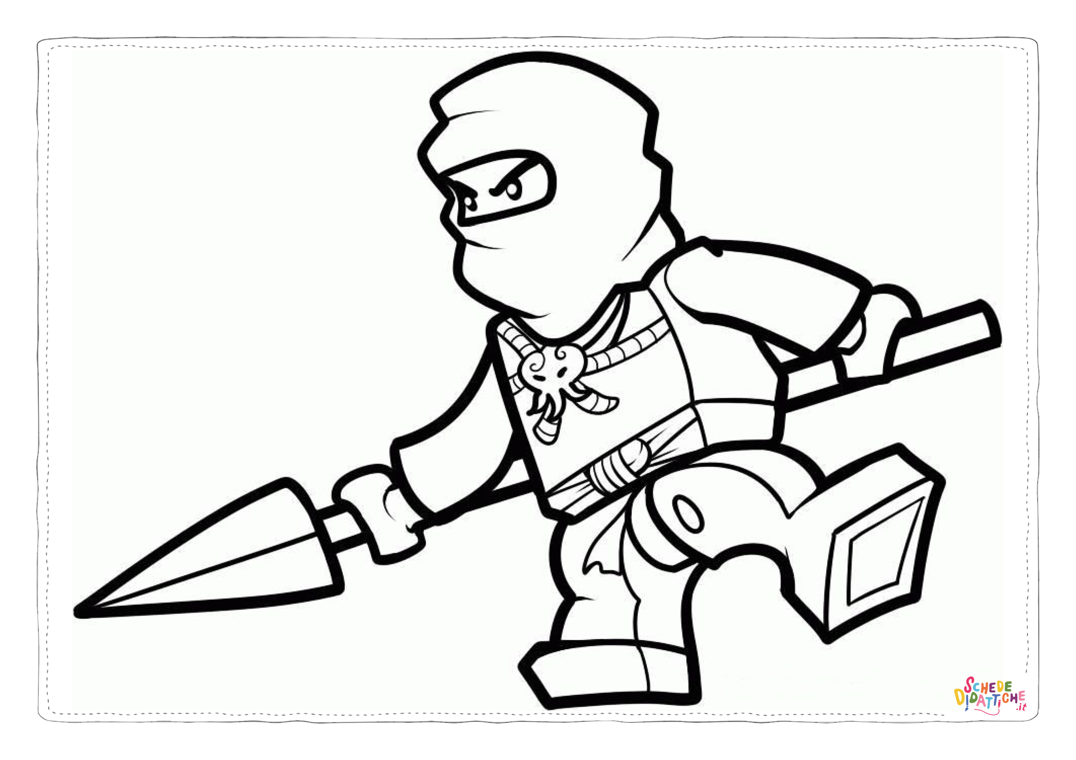 Disegno di Ninja Go da stampare e colorare 59