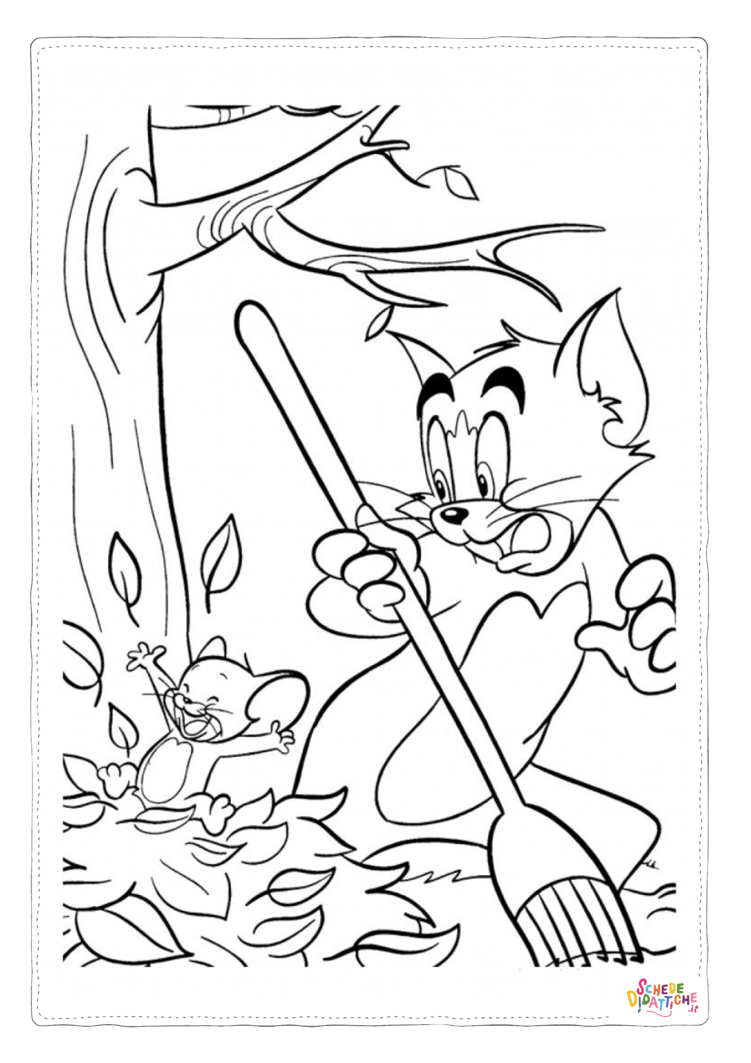 Disegno di Tom e Jerry da stampare e colorare 31