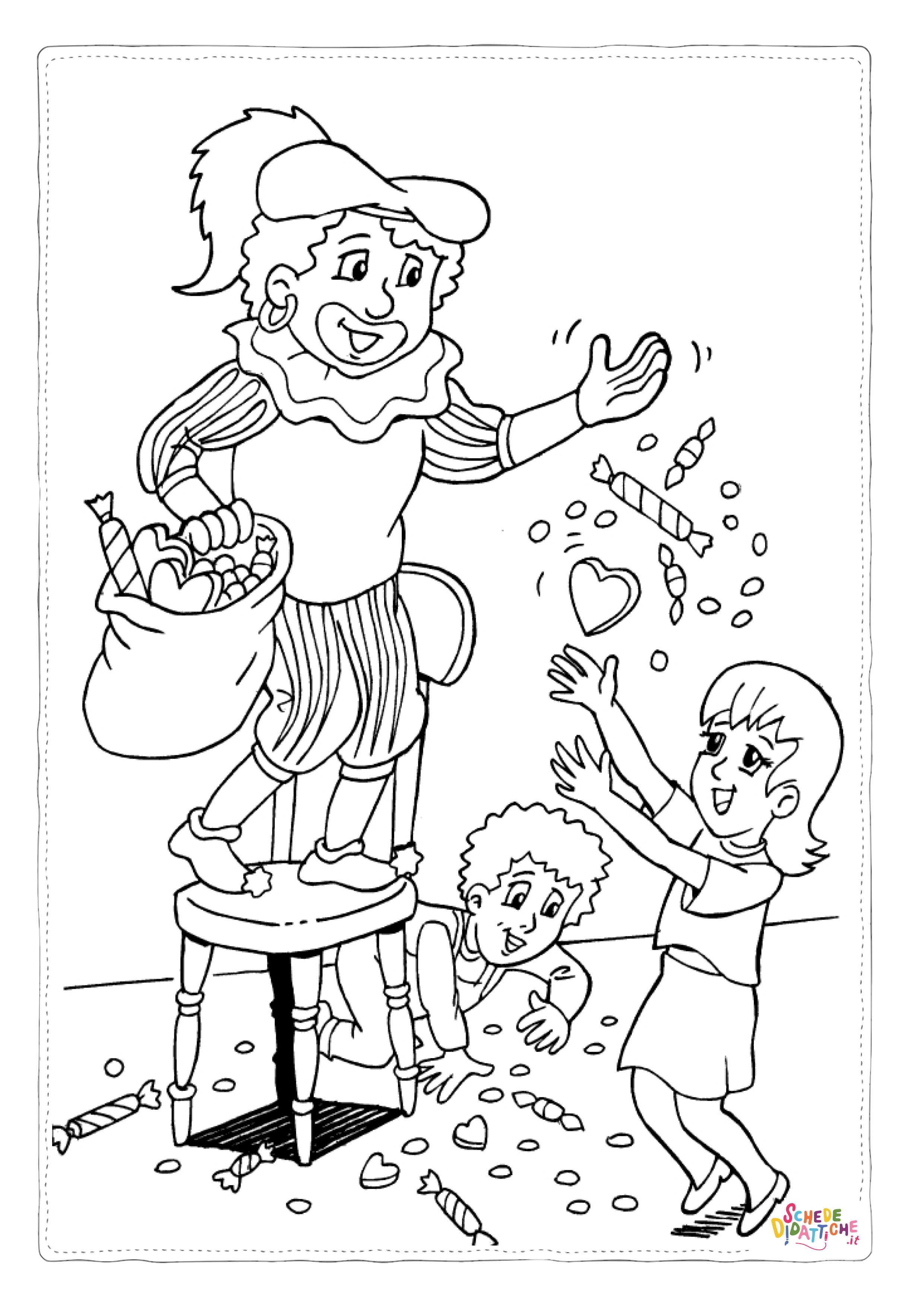 Disegno "Disegno di Carnevale da stampare e colorare" Disegno di Carnevale da stampare e colorare