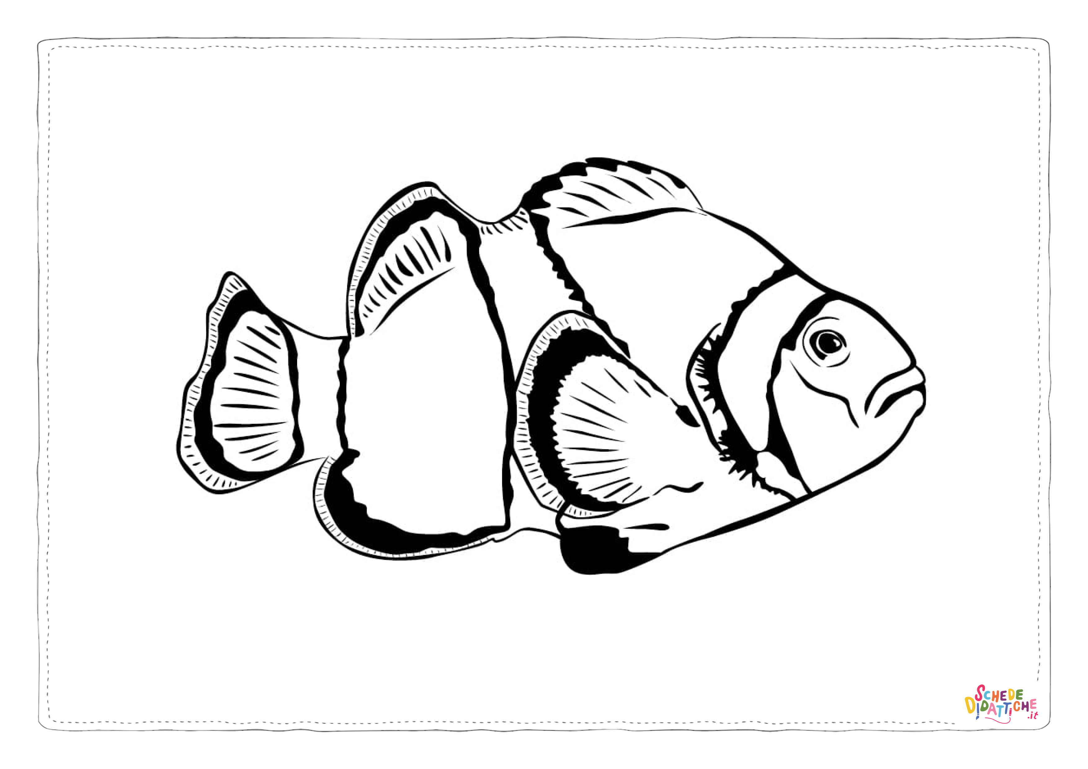 Disegno "Disegno di pesce da stampare e colorare 148" Disegno di pesce da stampare e colorare 148